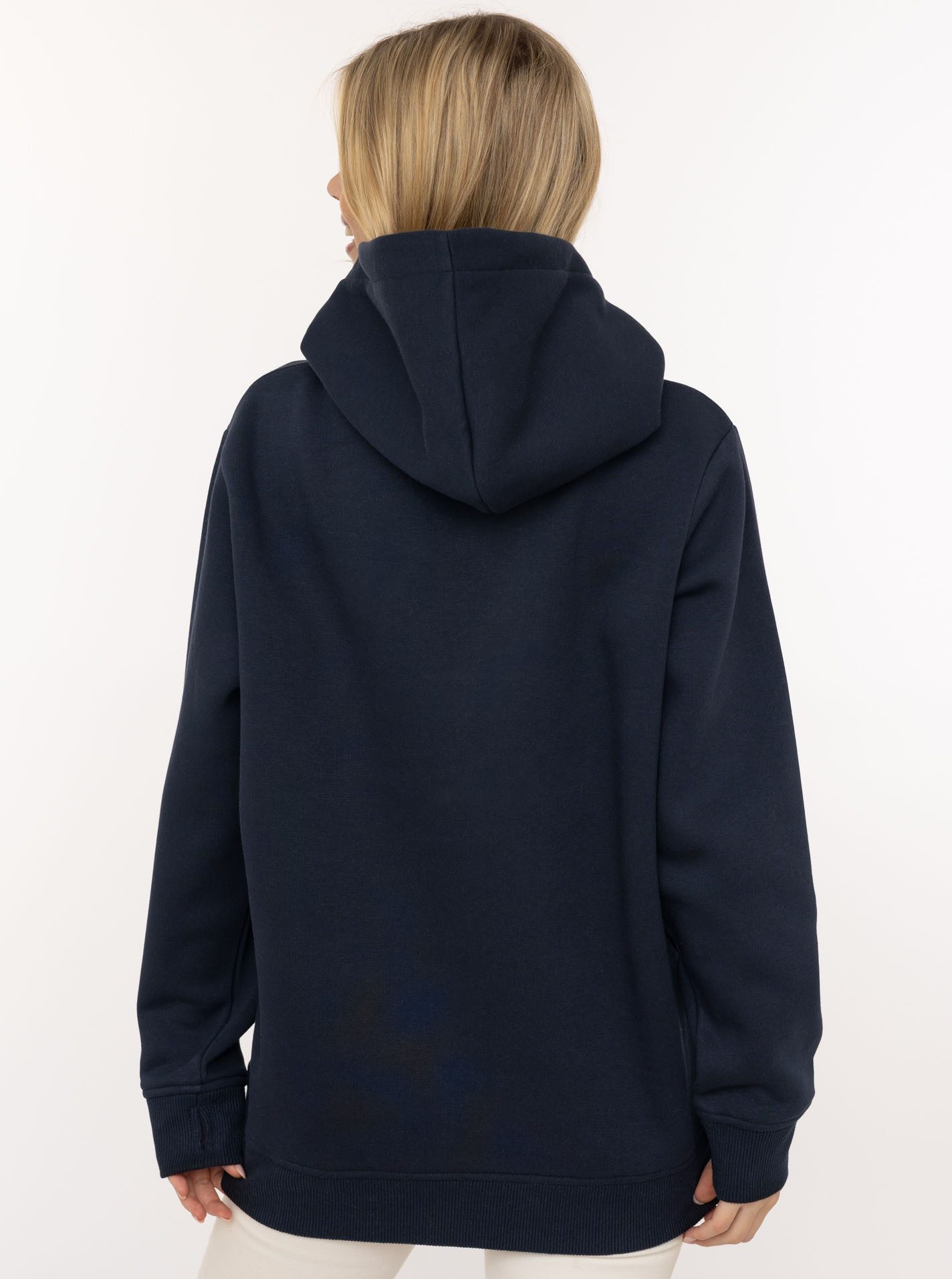 Zwillingsherz Hoodie "Dackel" Stickerei vorne, weiche Fleece Innenseite, bedruckte Kordel