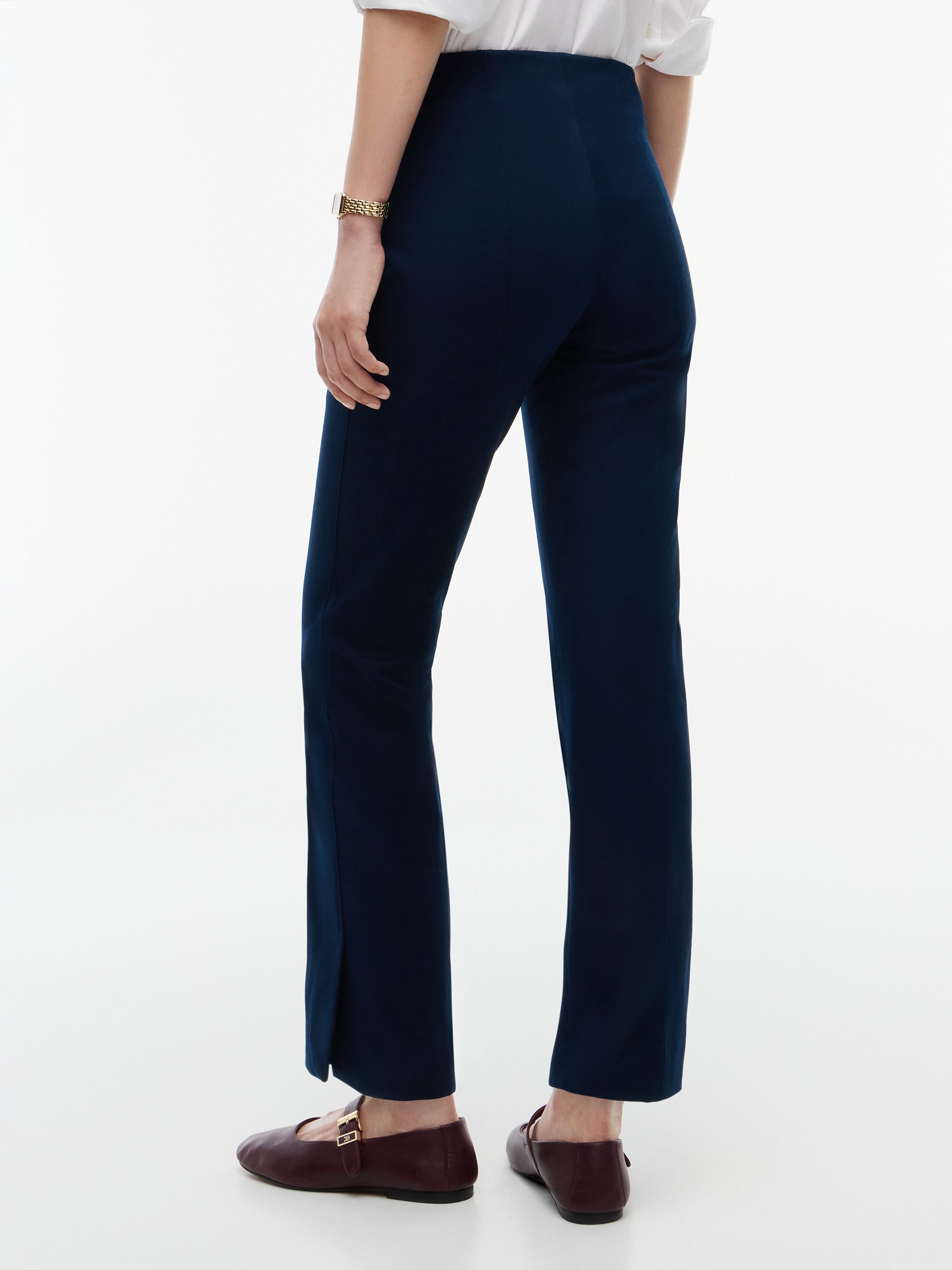 Tommy Hilfiger Anzughose GABARDINE ZIP SLIM PANT Baumwollmischung, slim fit