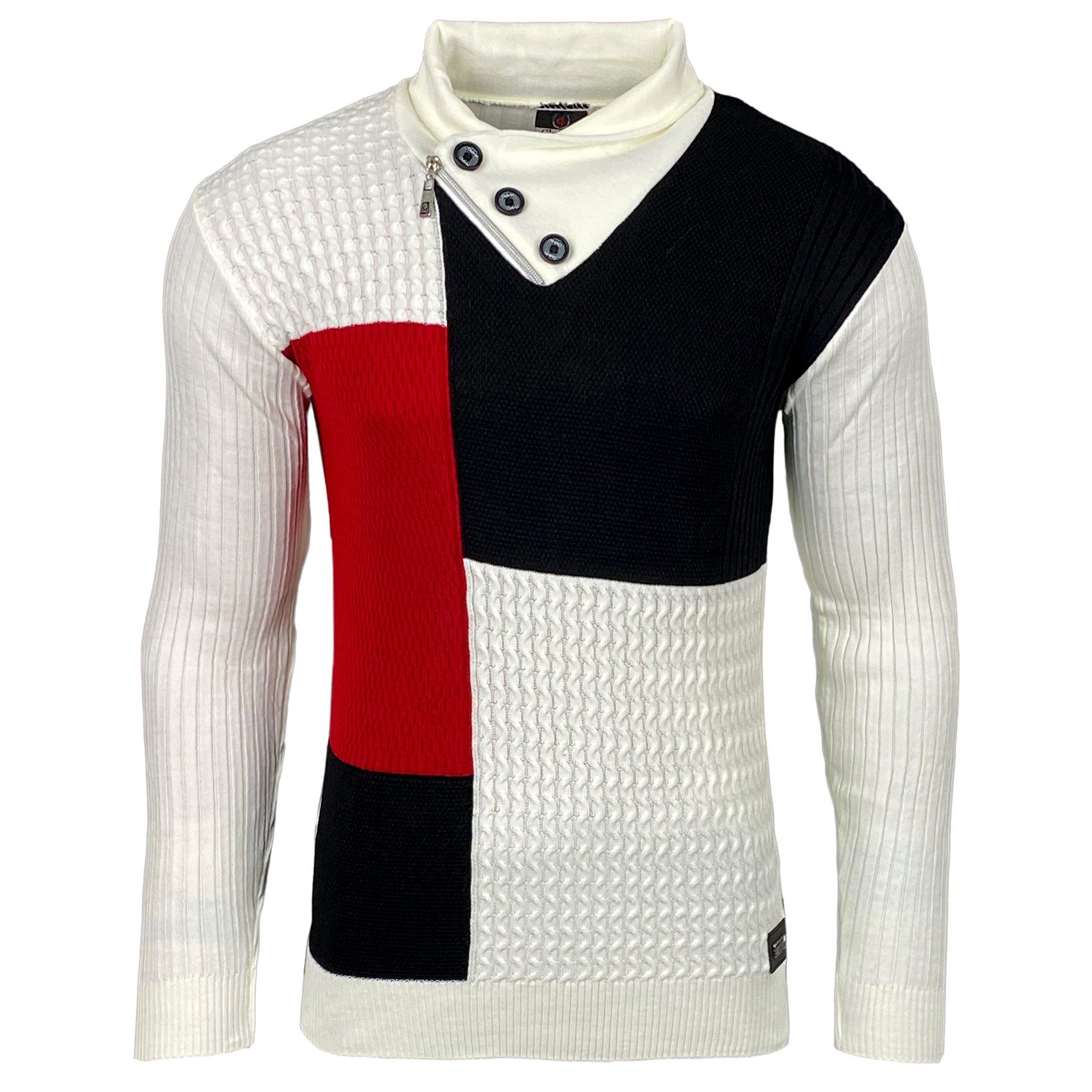 Baxboy Strickpullover Baxboy Herren Feinstrick Pullover günstig online kaufen