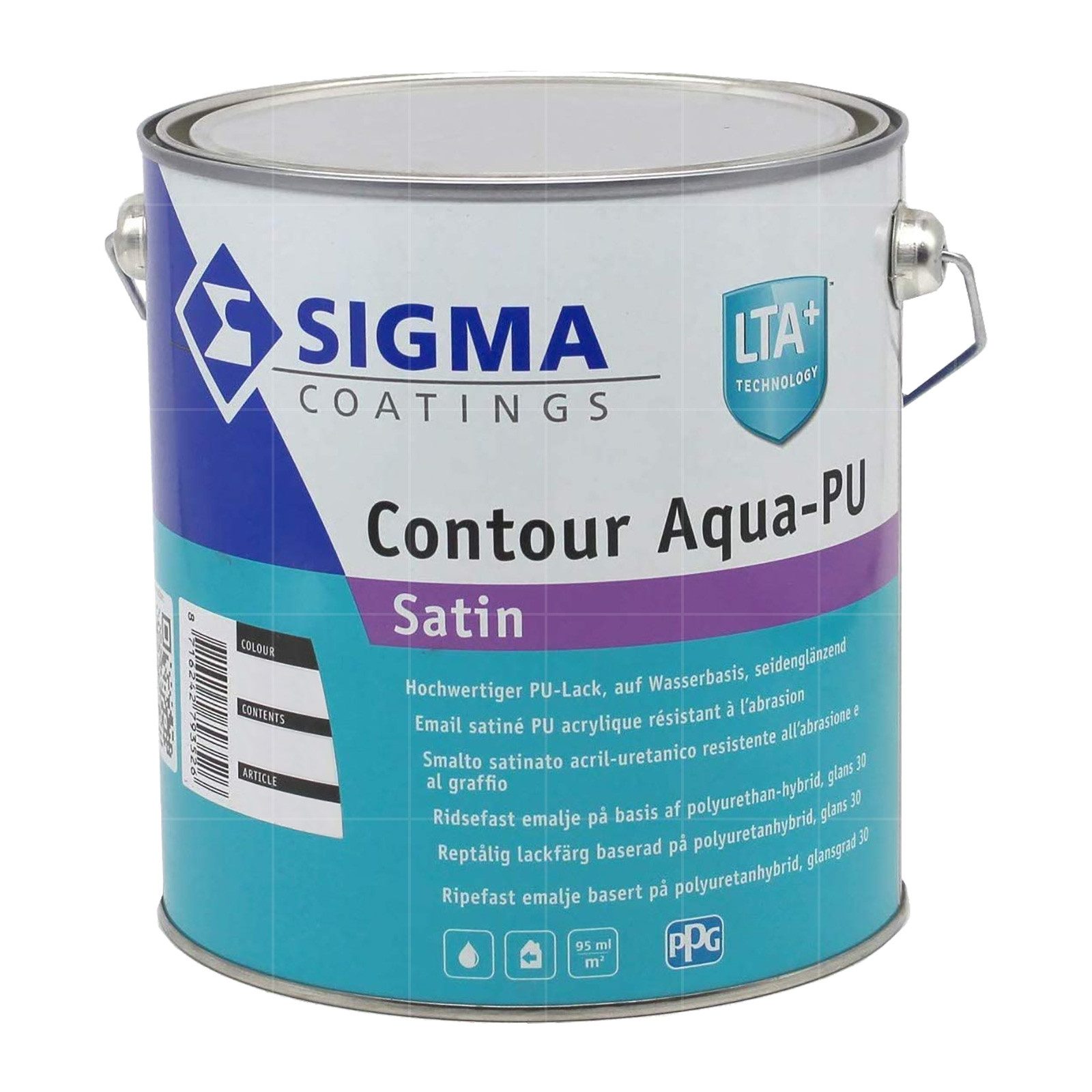 SIGMA Coatings Lack Contour Aqua PU Satin 2,5 LTR
