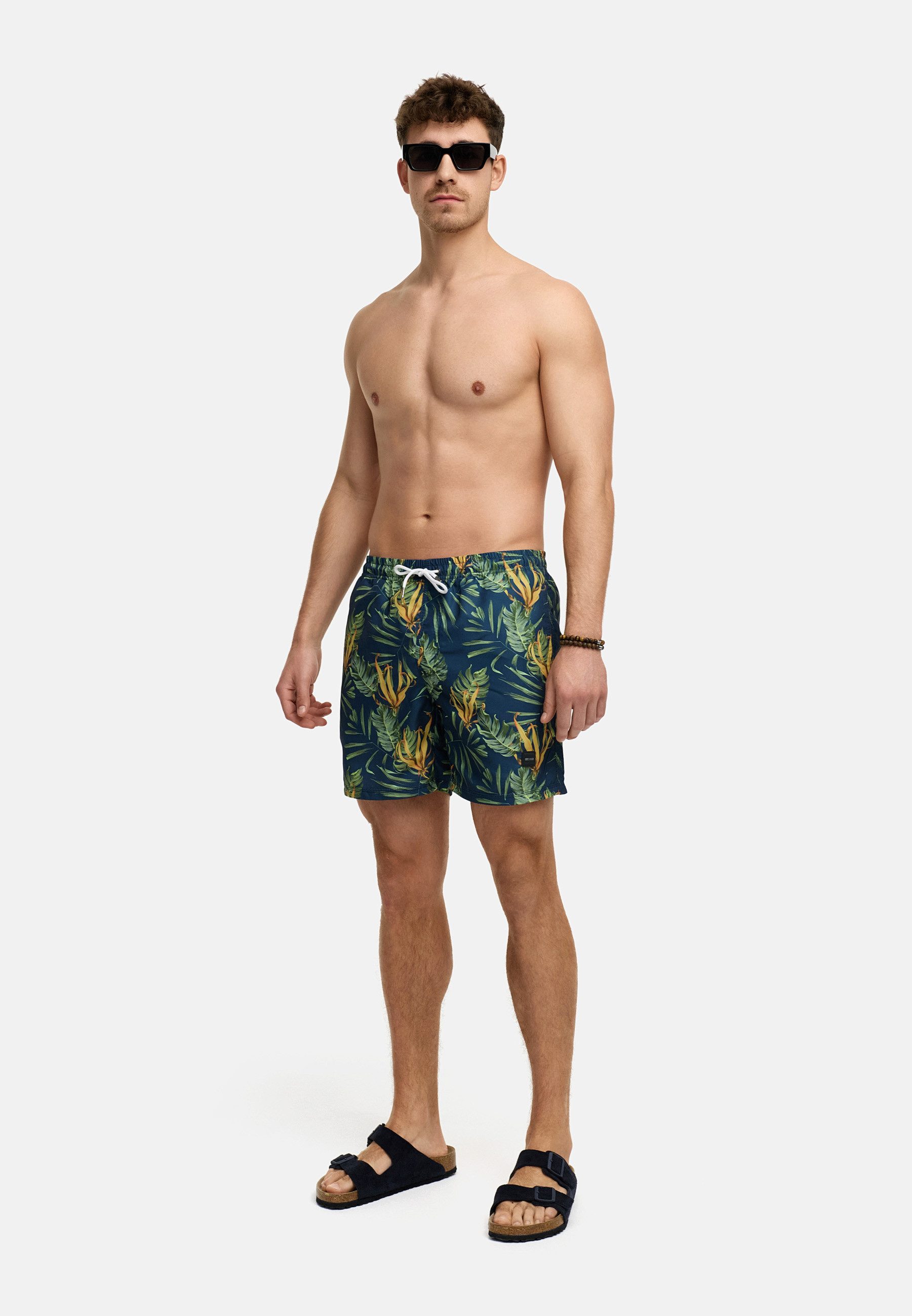 Indicode Badeshorts Herren INTonino Schwimmshorts Männer mit superweicher Innenhose ohne aufzureiben