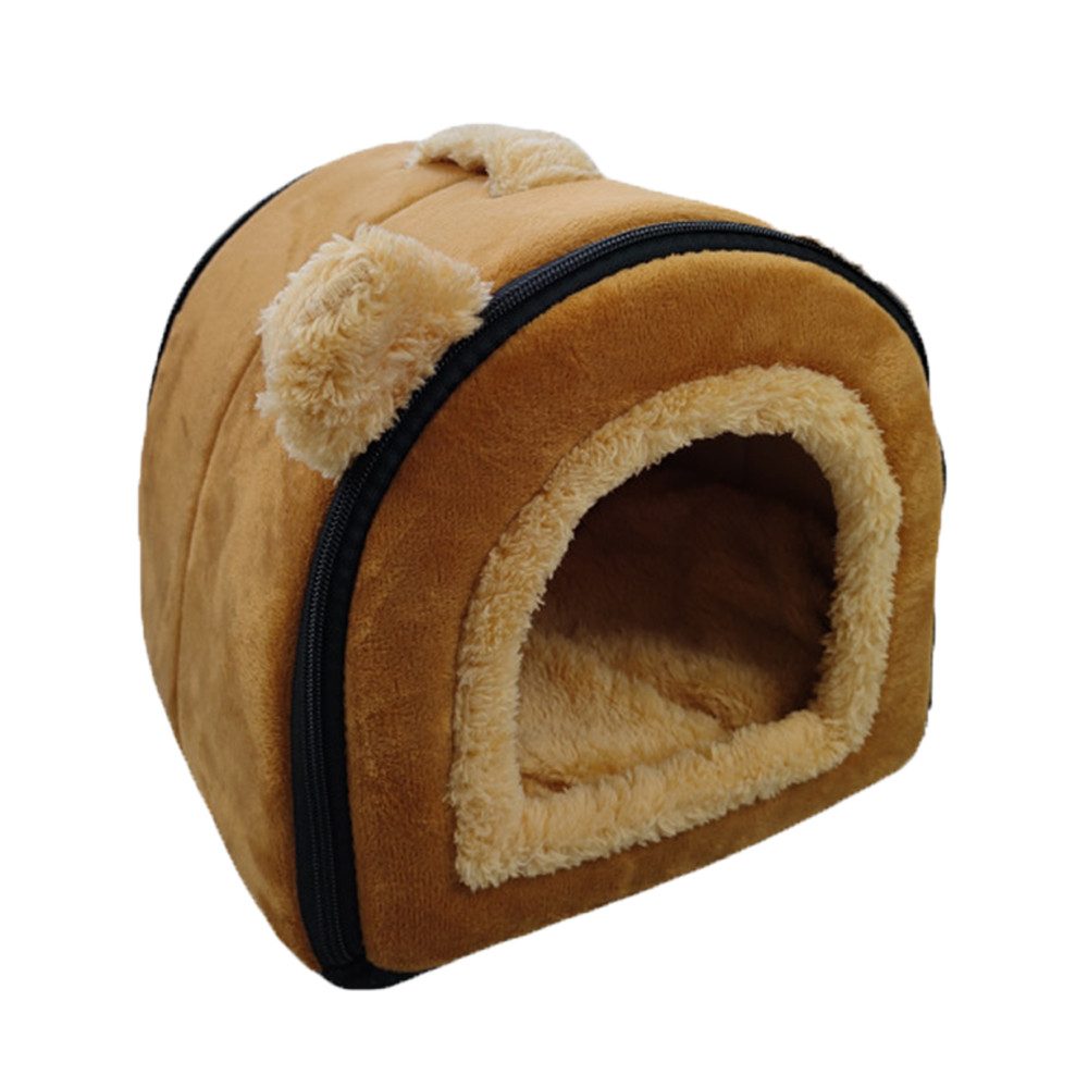 Ledander Tierhaus Meerschweinchenbett, Meerschweinchenversteck, Kleintierhaus, Kuschelhöhle mit abnehmbarem Kissen für Hamster, Frettchen & Igel