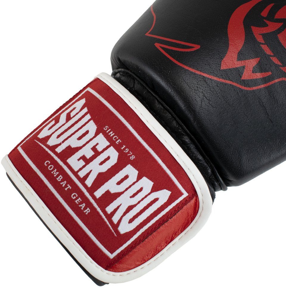 Warrior rot/schwarz/weiß Super Pro Boxhandschuhe