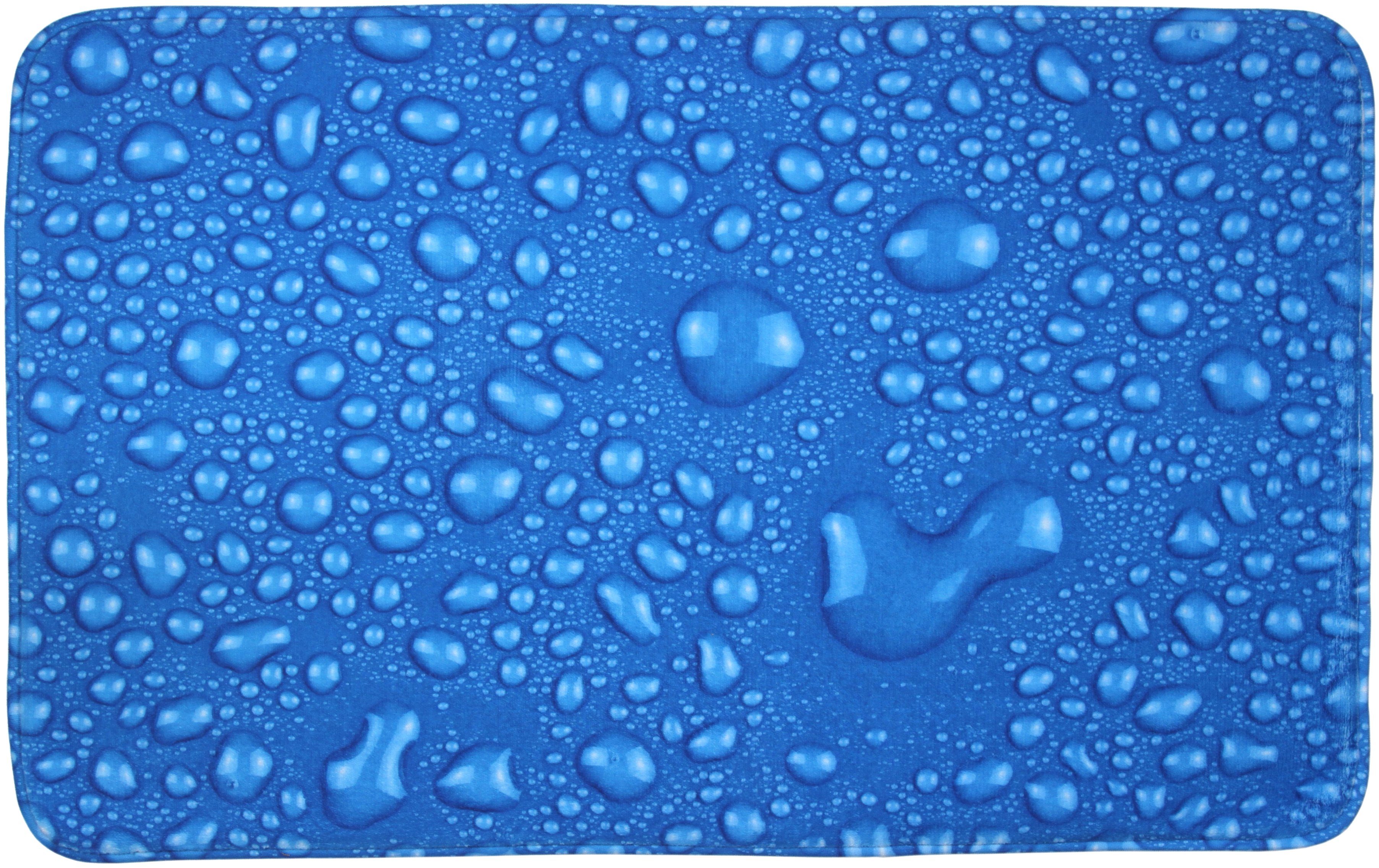 Sanilo Badematte Tautropfen Blau, 50 x günstig online kaufen