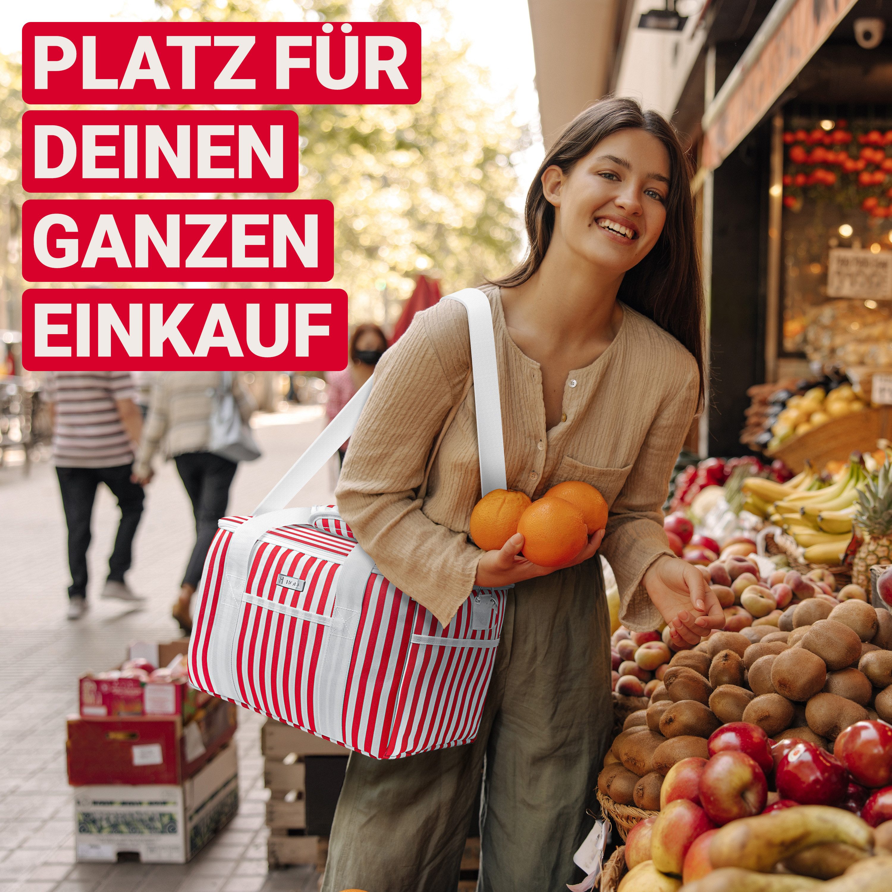 HOEL Kühltasche HOEL Kühltasche klein 20L & Gross 30L - Isoliertasche - Lunchtasche