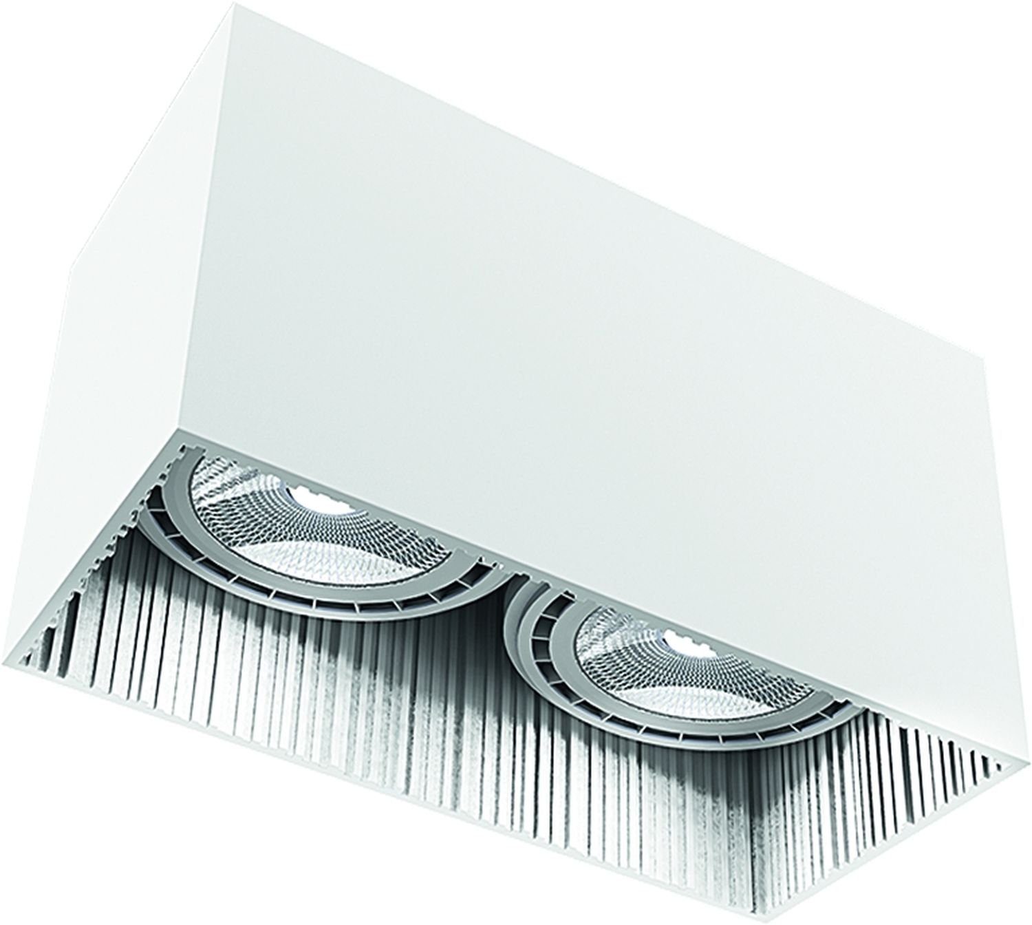 Licht-Erlebnisse Deckenleuchte GROOVE, ohne Leuchtmittel, Deckenlampe Aluminium GU10 2-flammig Zeitlos Schlafzimmer
