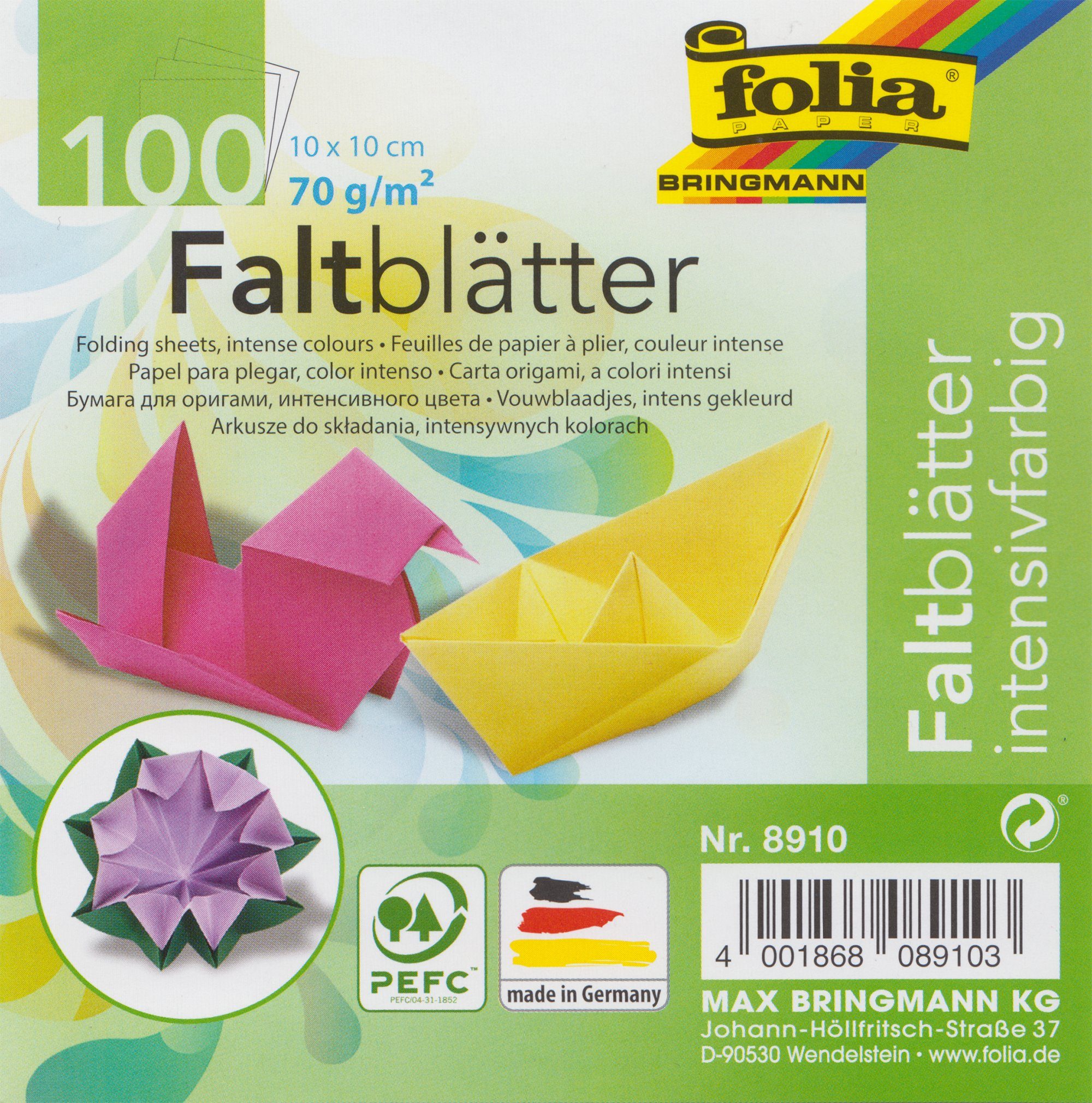 cm, Kraftpapier, Folia 10 x cm Blatt 100 10