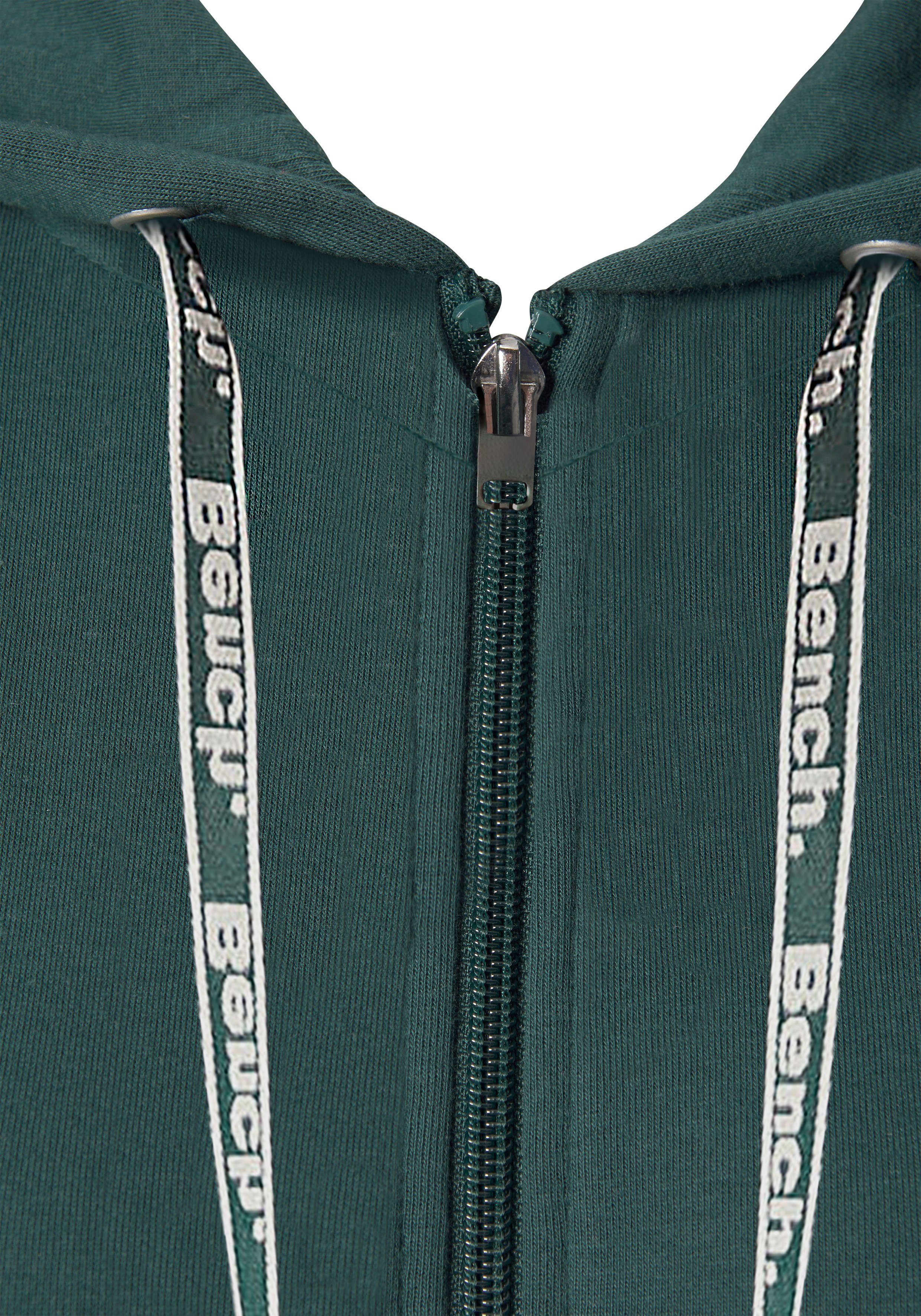 Bench. Loungewear Kapuzensweatjacke mit farblich abgesetzten Ärmeln, Loungeanzug