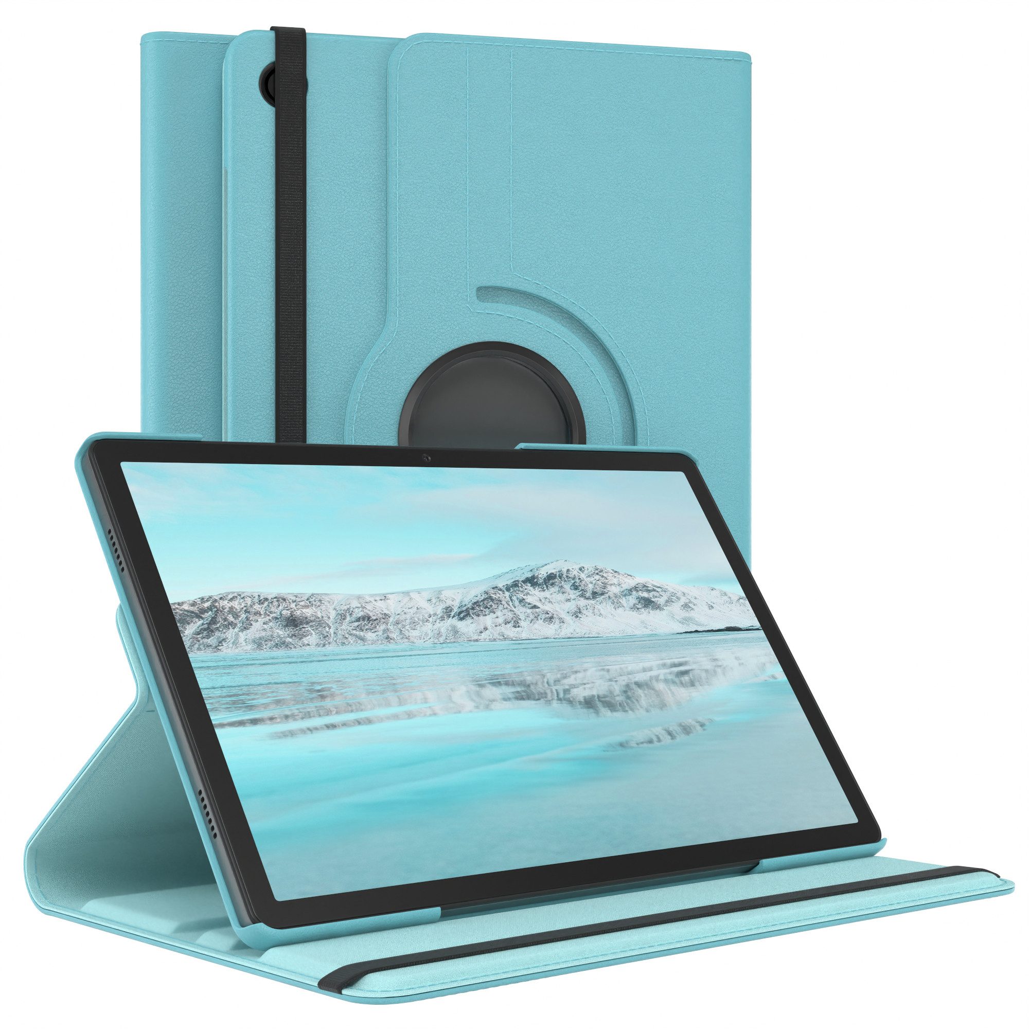 EAZY CASE Tablet-Hülle Rotation Case für Galaxy Tab A9 Plus Rotationcase 11 Zoll, Schutzasche für Tablets Flipcase Hülle Kratzschutz Displayschutz Blau