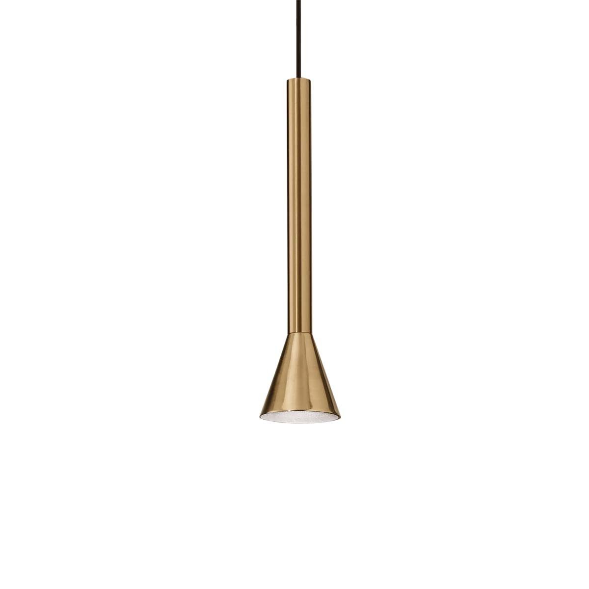 Ideal Lux Hängeleuchten Diesis SP LED-Pendelleuchte Ø 6 cm 7 W 580 lm, LED fest integriert, Extra-Warmweiß, Hängeleuchte