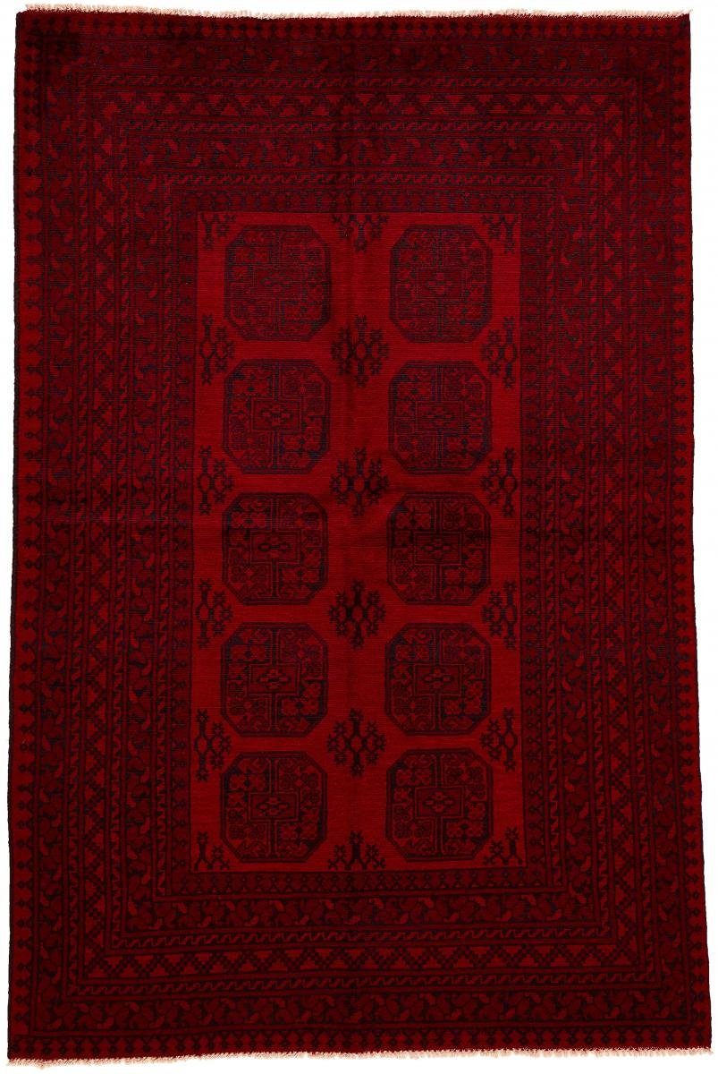 Orientteppich Afghan Akhche 157x239 Handgeknüpfter Orientteppich, Nain Trading, rechteckig, Höhe: 6 mm
