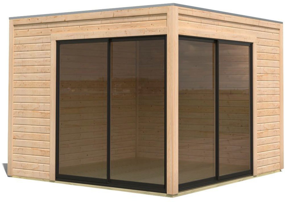 Karibu Gartenhaus Ditsche 3, BxT: 308x308 cm, inkl. Massivholzfußboden