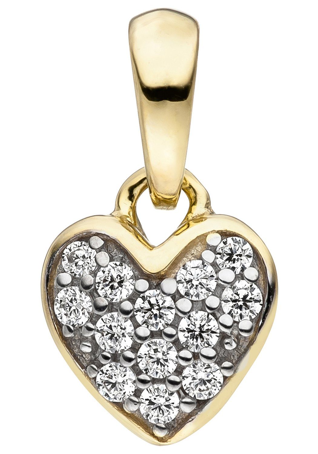 JOBO Herzanhänger Anhänger Herz, 375 G...