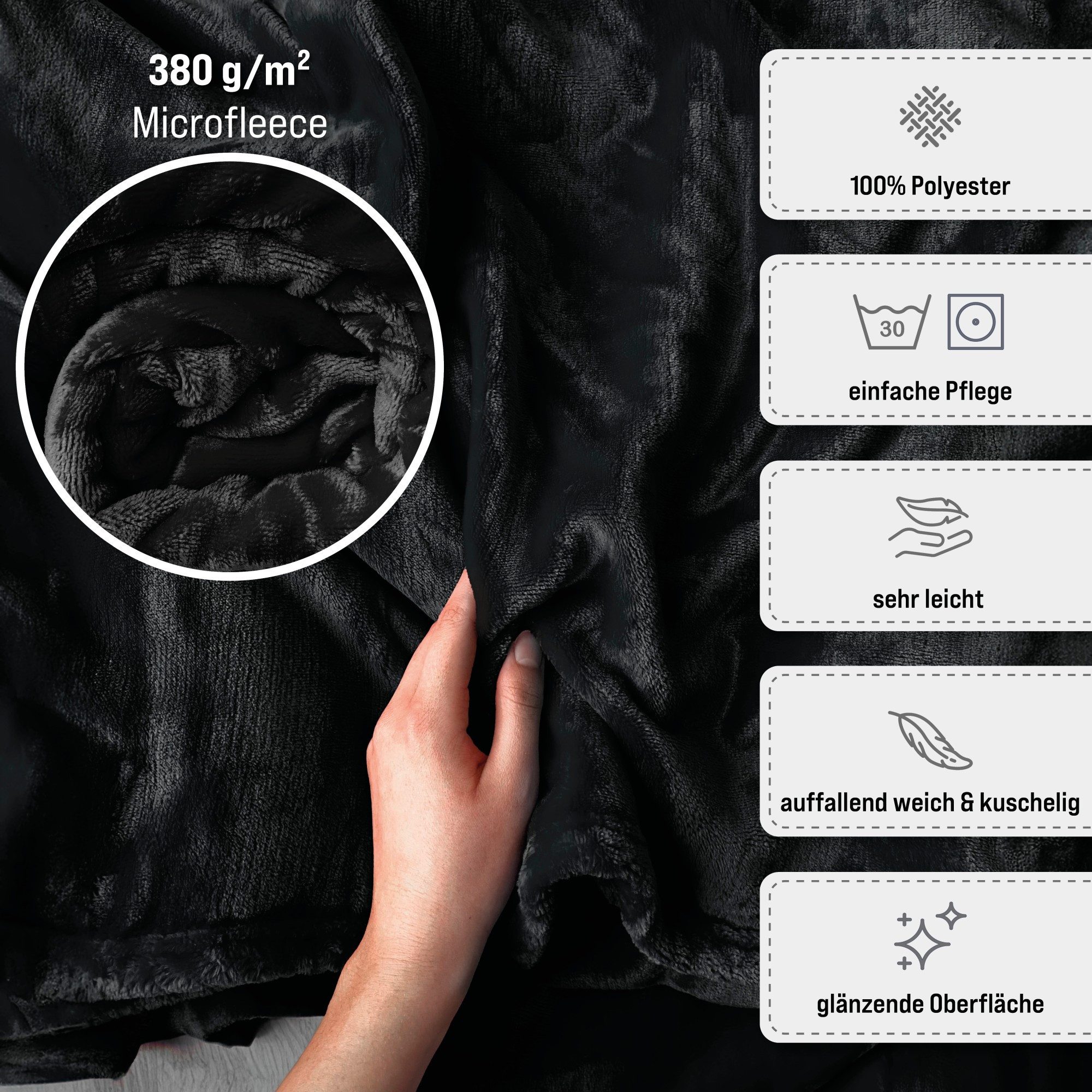 Wohndecke Hoodie Decke - Personalisierter Sherpa Deckenpullover mit Ärmeln, günstig online kaufen