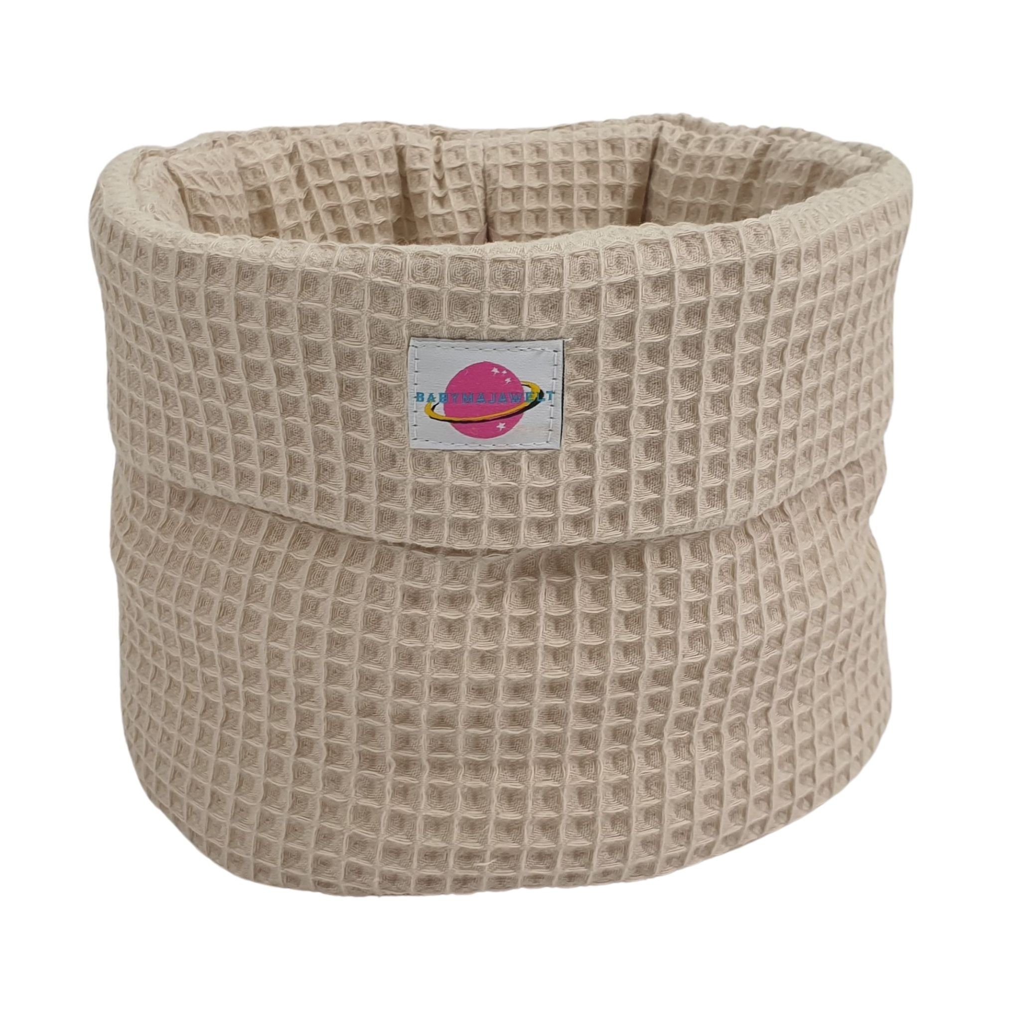 Aufbewahrungskorb Stoffkorb Waffel Organizer Utensilio - Brötchenkorb, Spielzeug Midi