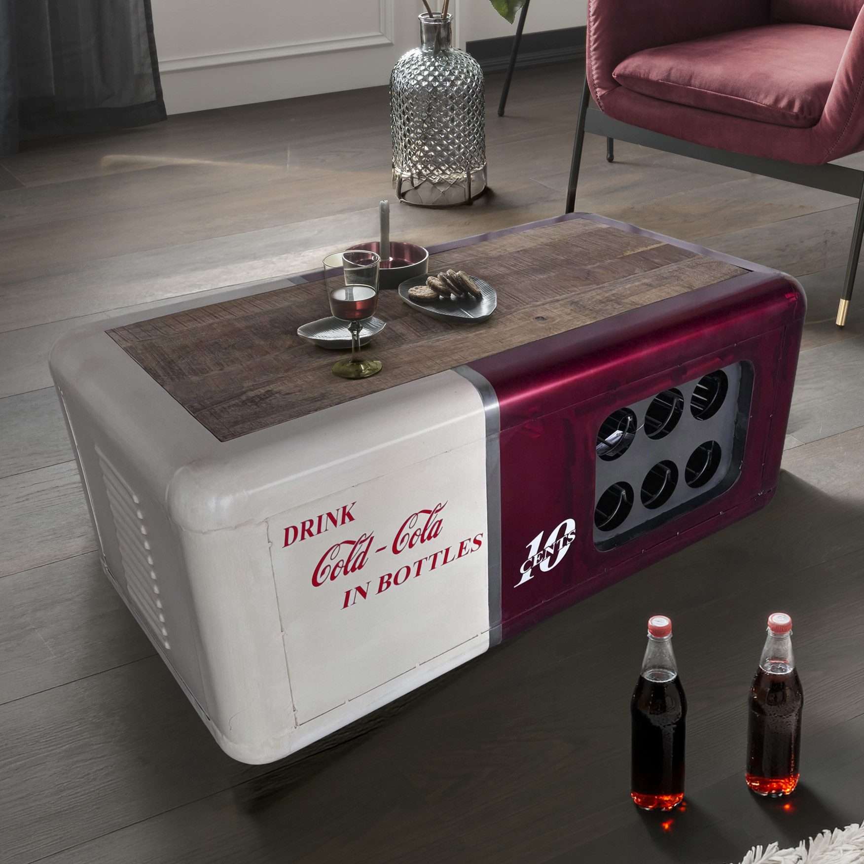 More2Home Couchtisch / Bar Retro COLD-COLA
