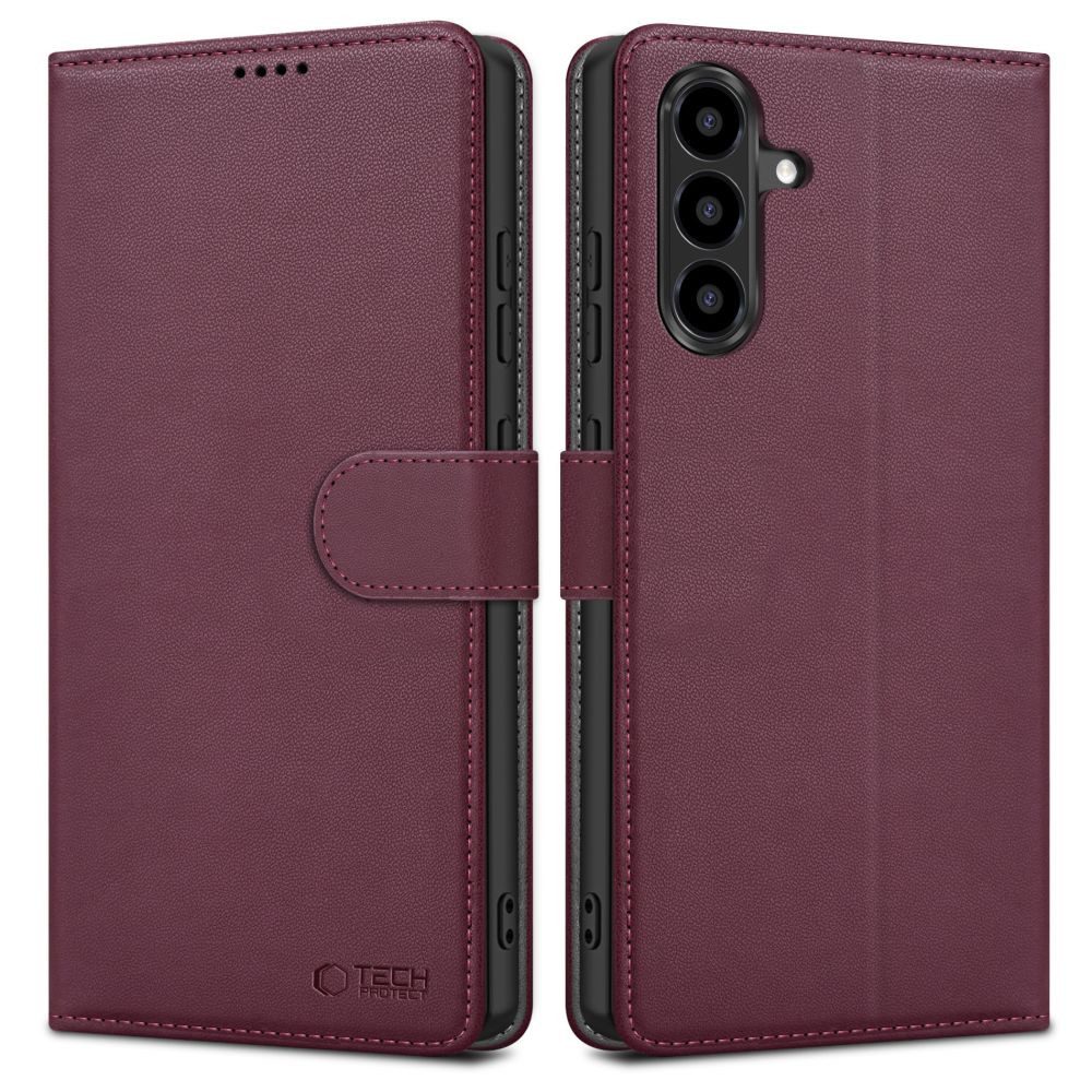 TECH PROTECT Handytasche Klapphülle Schutzhülle Kartenfächer (Spar-Set, 1-tlg., 100 g leicht), Standfunktion, Kartenfächer, Magnetverschluss