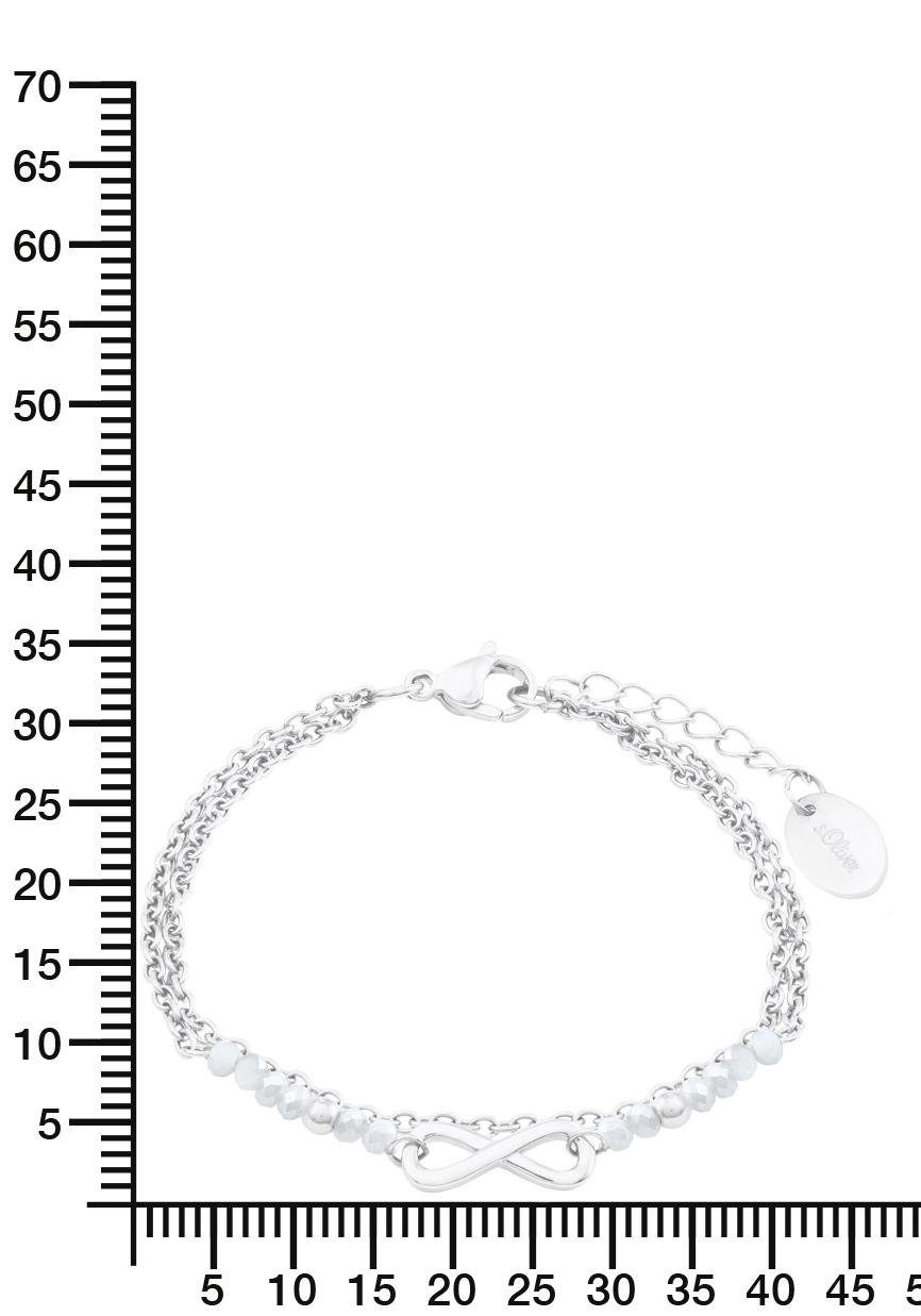 s.Oliver Armband, mit Glasstein