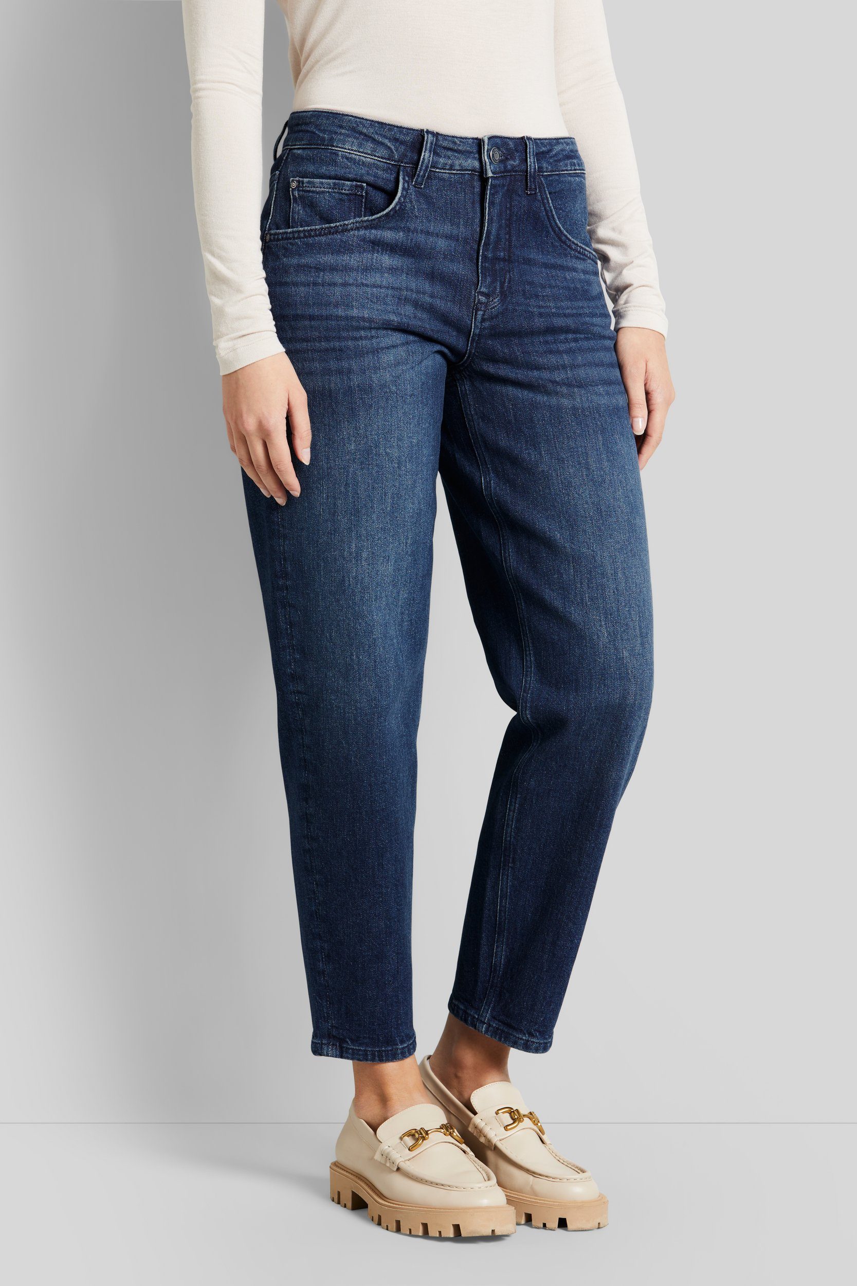 mit Schnitt bugatti 5-Pocket-Jeans lockerem