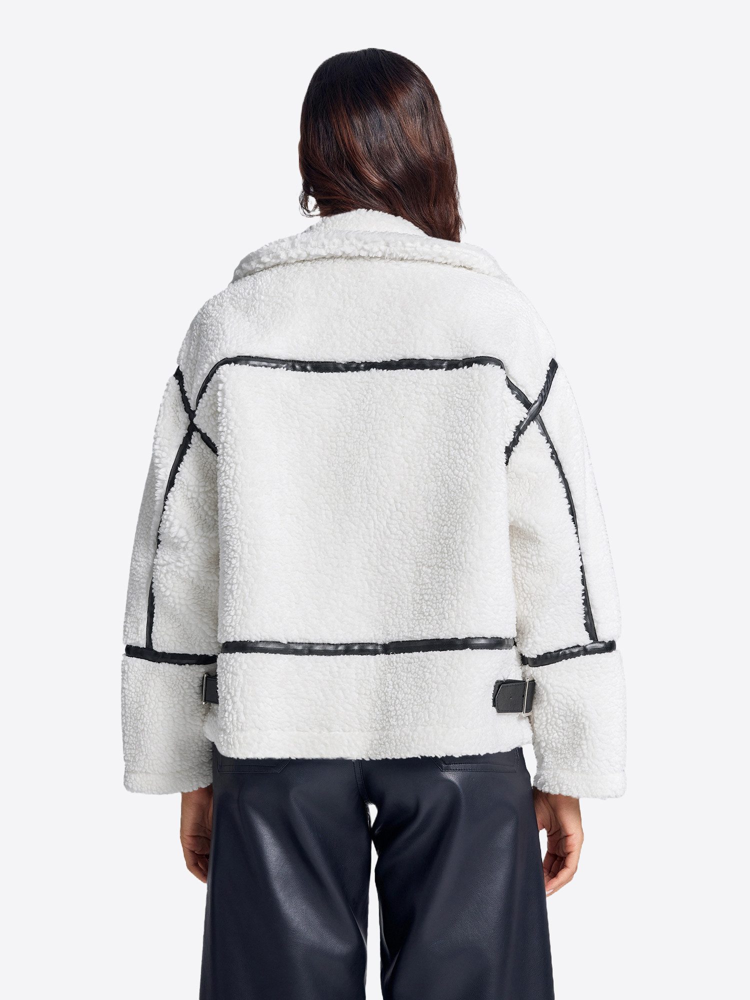 Imily Bela Fellimitatjacke Damen-Flauschmantel mit Reißverschluss (Packung, günstig online kaufen