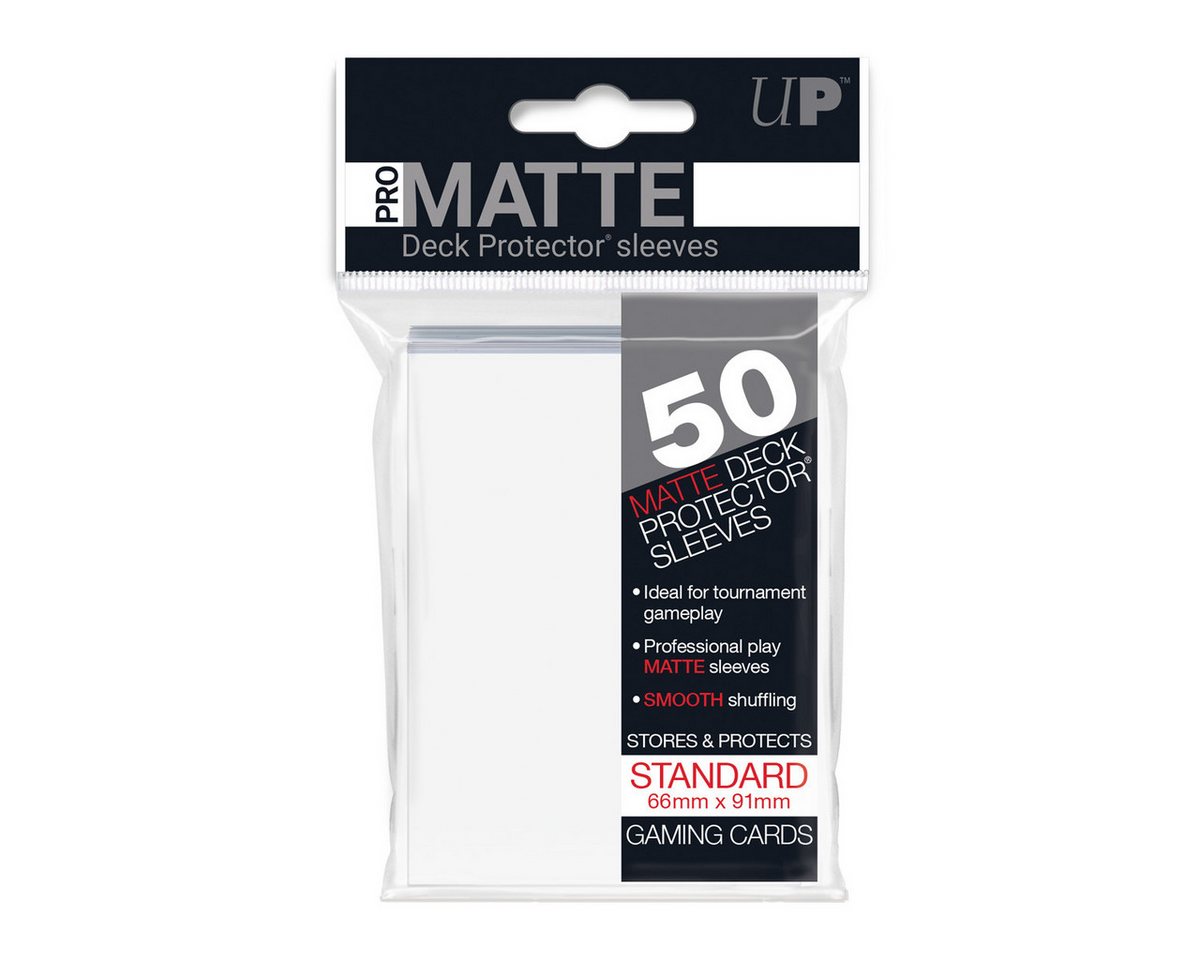 UltraPRO Sammelkarte 50 Card Protector Sleeves : Pro-Matte - weiß / white