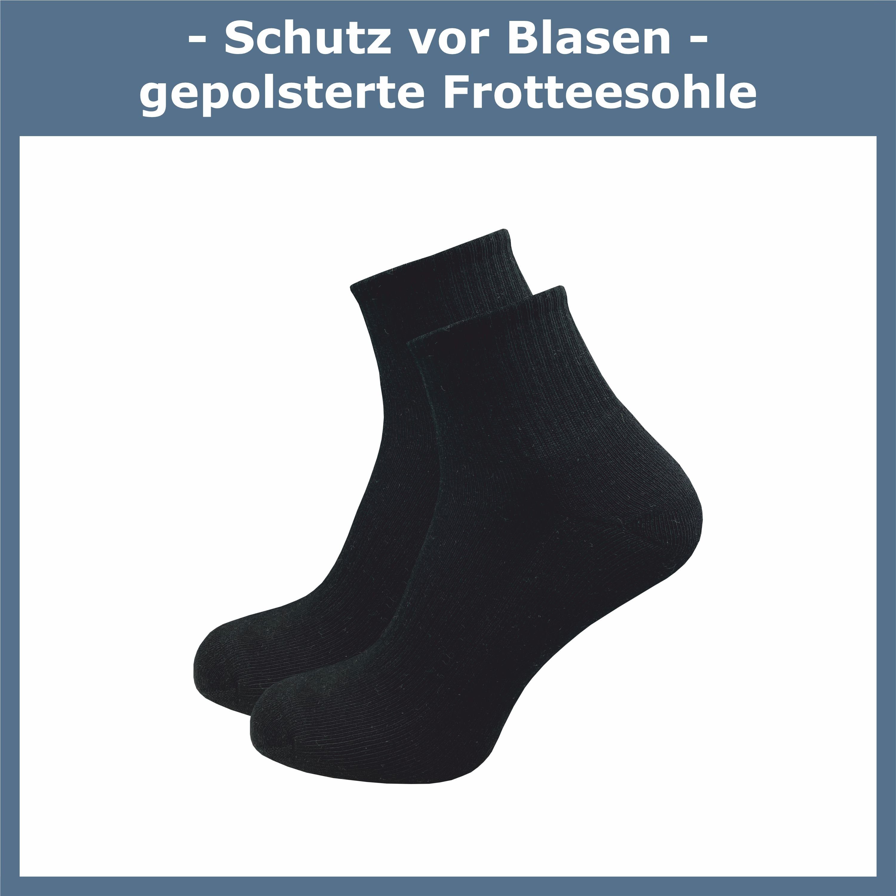 GAWILO Kurzsocken für Damen - Premium Socken für Sport & Freizeit - ohne drückende Naht (6 Paar) in weiß, schwarz & grau; leichte Plüschsohle für höchsten Tragekomfort