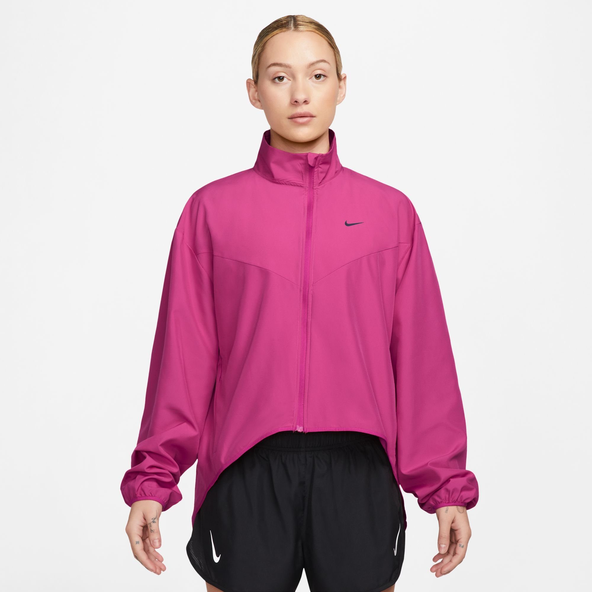 [Sieht elegant aus] Nike Laufjacke DRI-FIT WOMEN'S FIREBERRY/PURPLE INK SWOOSH JACKET