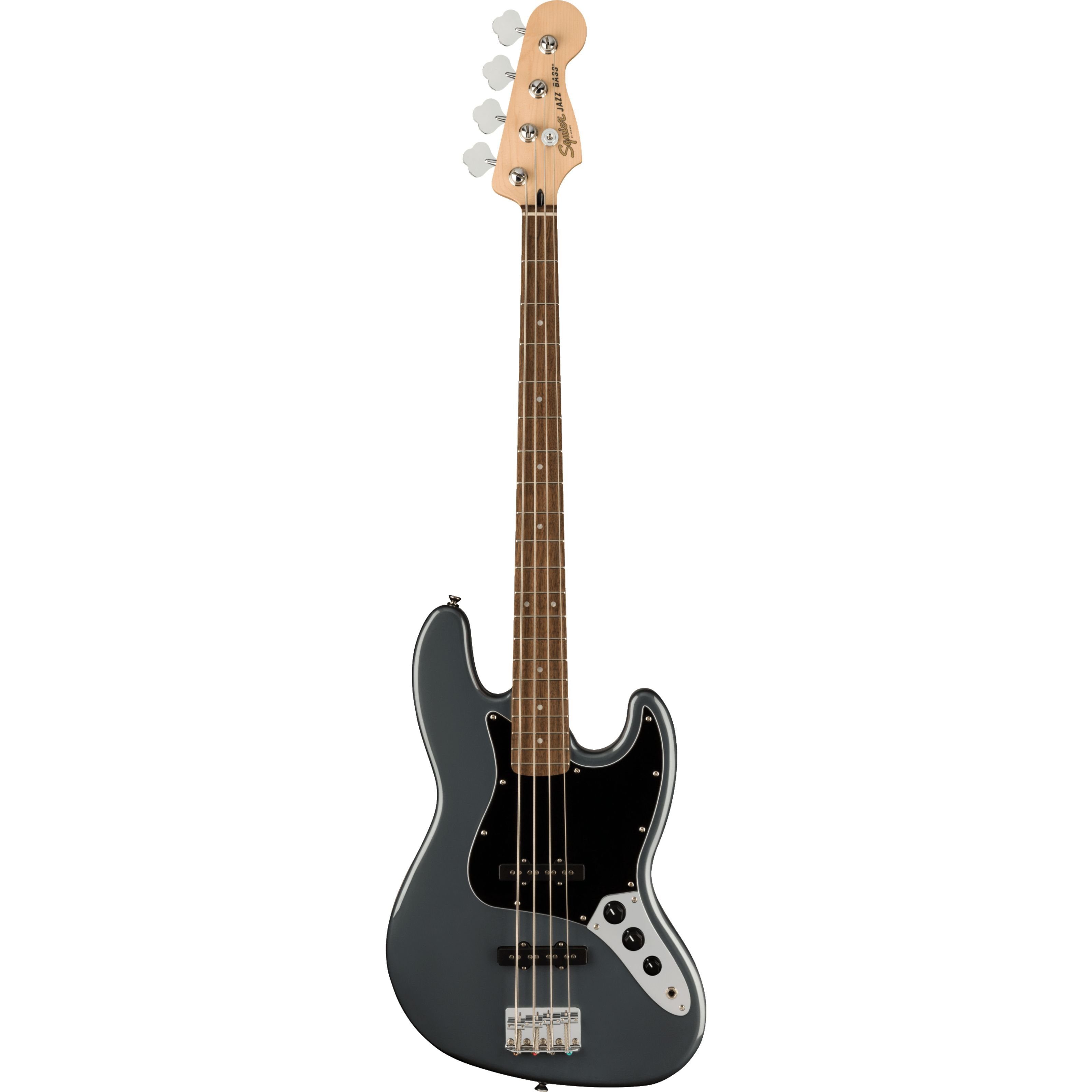 Squier E-Bass, Affinity Series Jazz Bass LRL Charcoal Frost Metallic - E-Bass