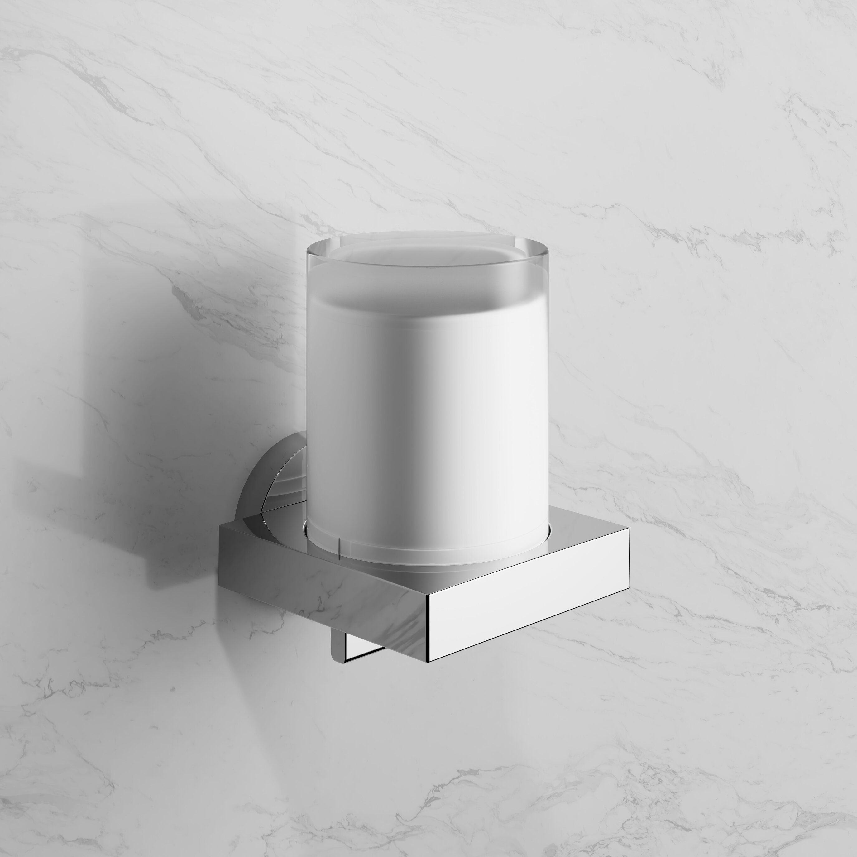 Keuco Seifenspender Edition 90, Metall und Kristall-Glas, verchromt, nachfüllbar ca. 180ml,Wandmontage