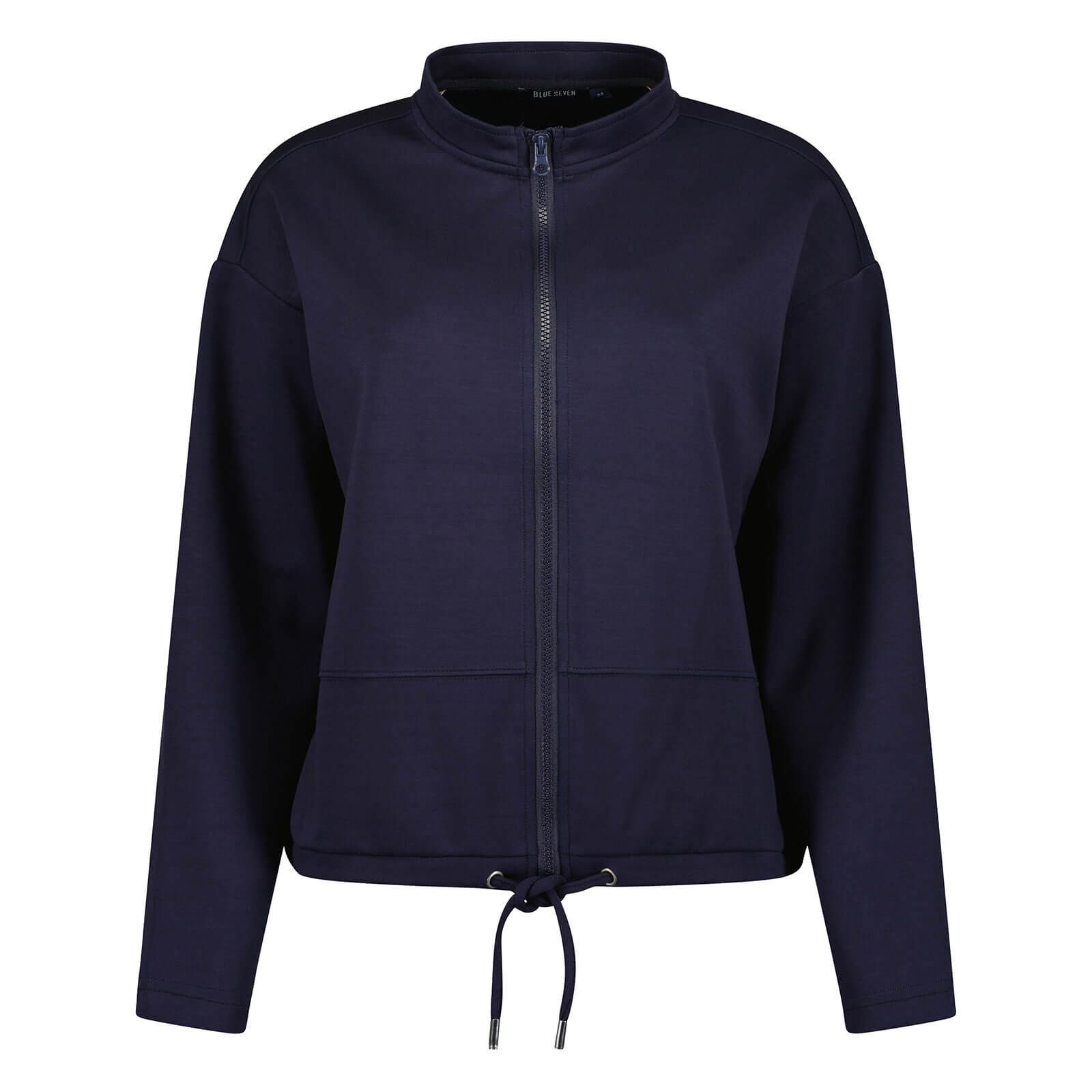 Blue Seven Sweatjacke 143072 Damen Sweatjacke mit Stehkragen - Freizeitjacke mit Reißverschluss
