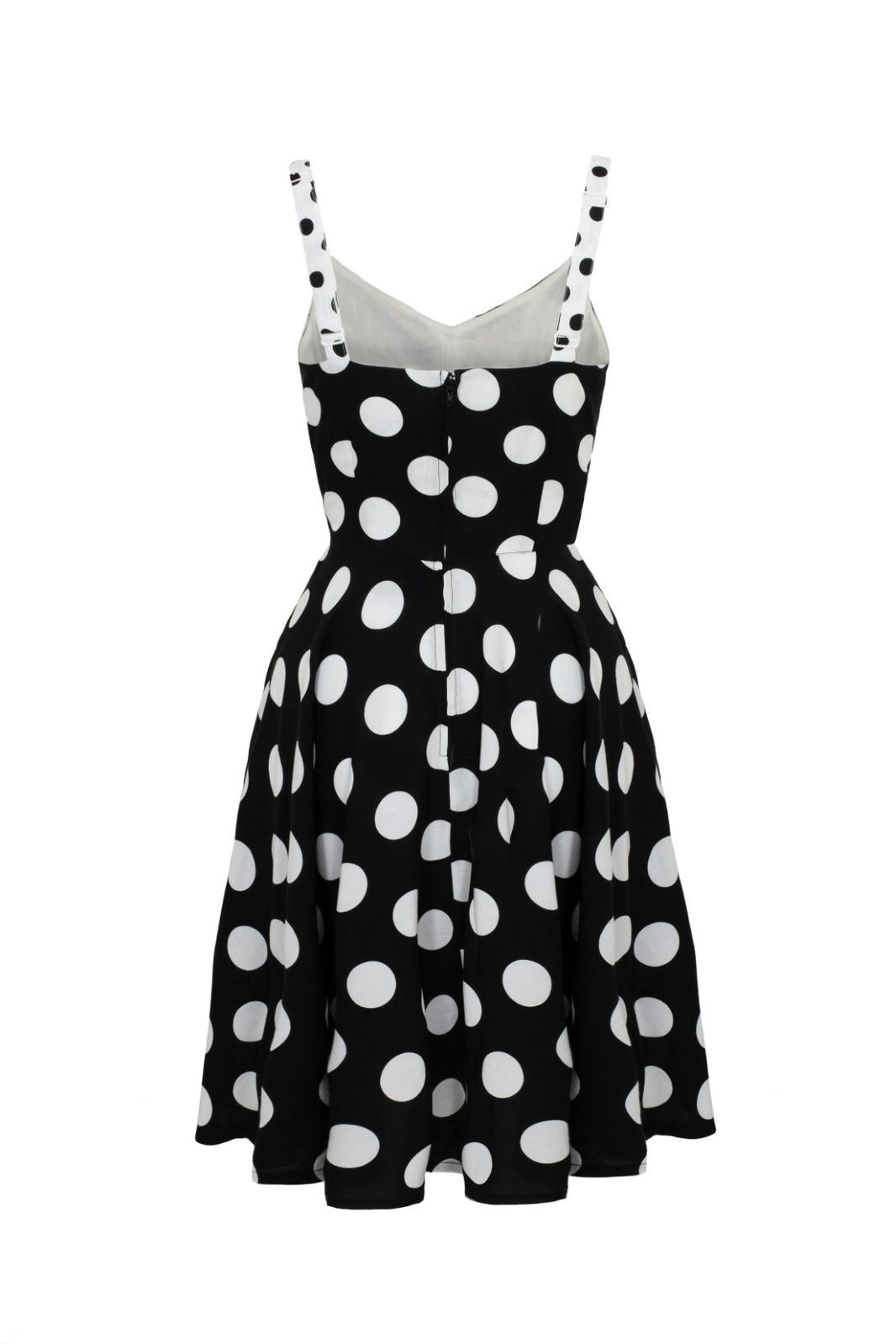 Hell Bunny Trägerkleid Dolores Träger Polka Dot Vintage Rockabilly Retro