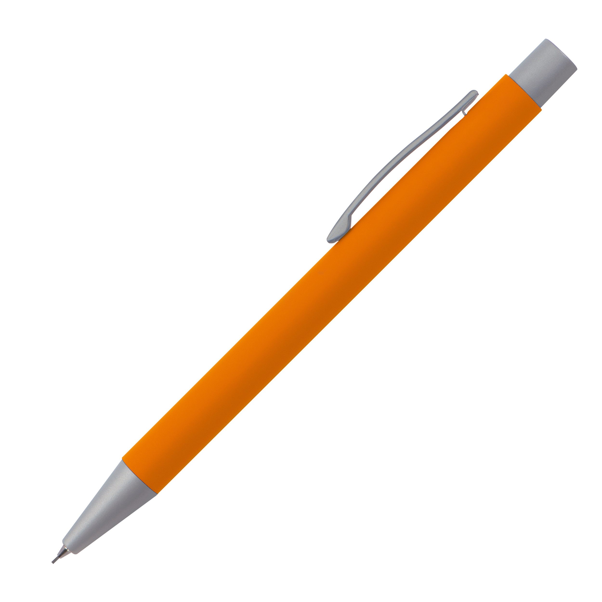 Druckbleistift 10x Druckbleistift aus Metall / Farbe: orange
