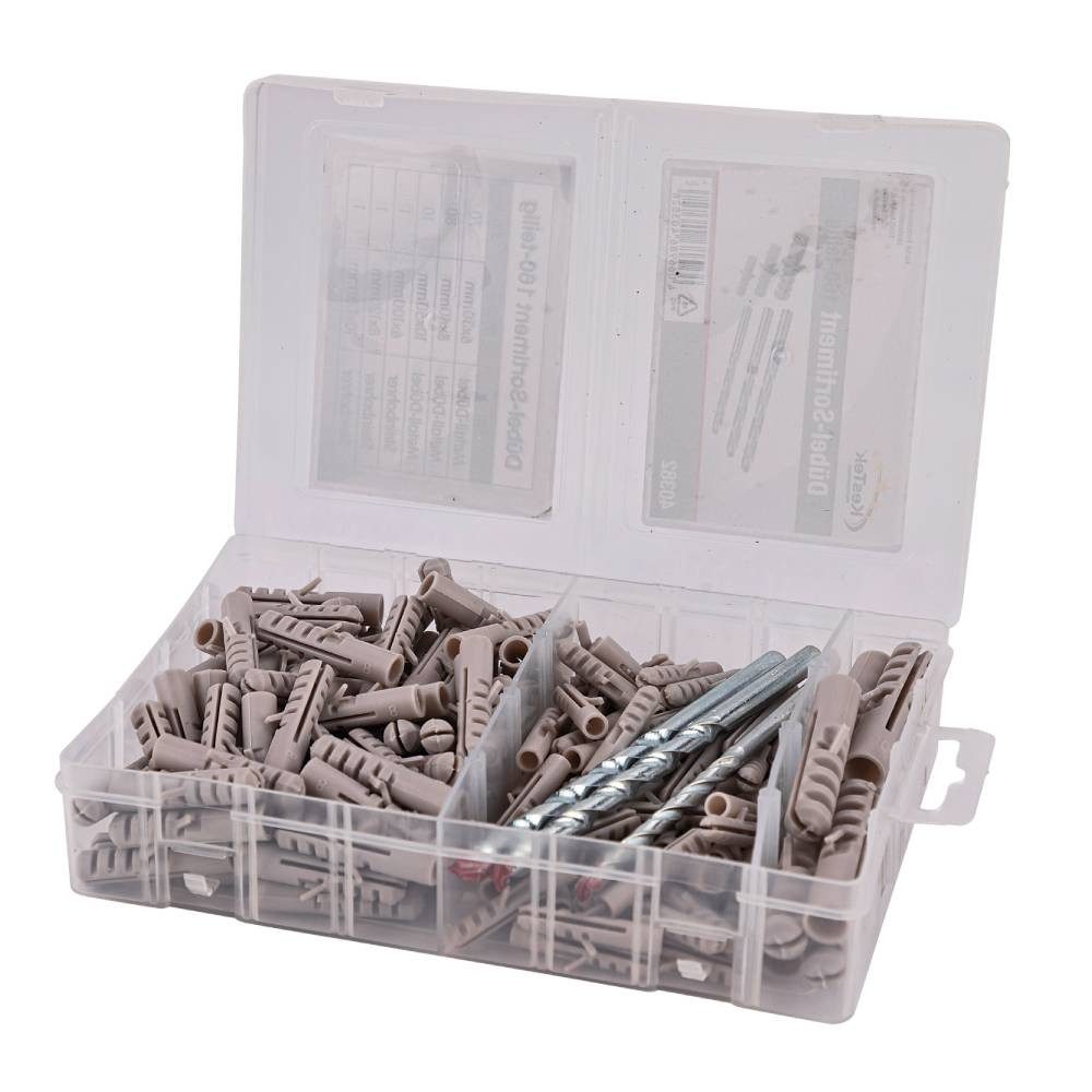 KesTek Dübel-Set Dübel-Sortiment 160-teilig, (160-tlg)