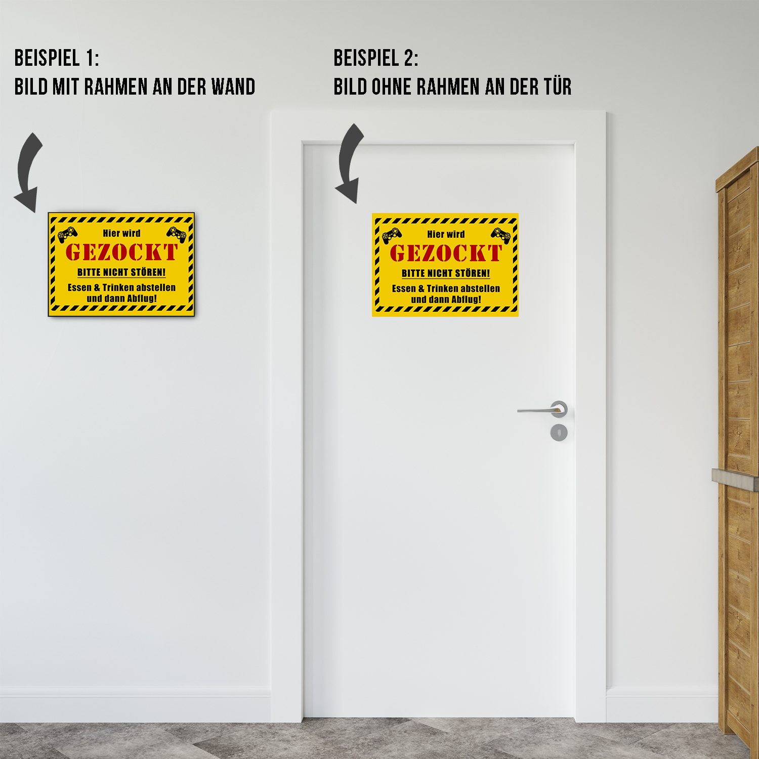 Tigerlino Poster Zocker Spielzimmer Gamer Geschenk Zocken Jugendlicher Zimm günstig online kaufen