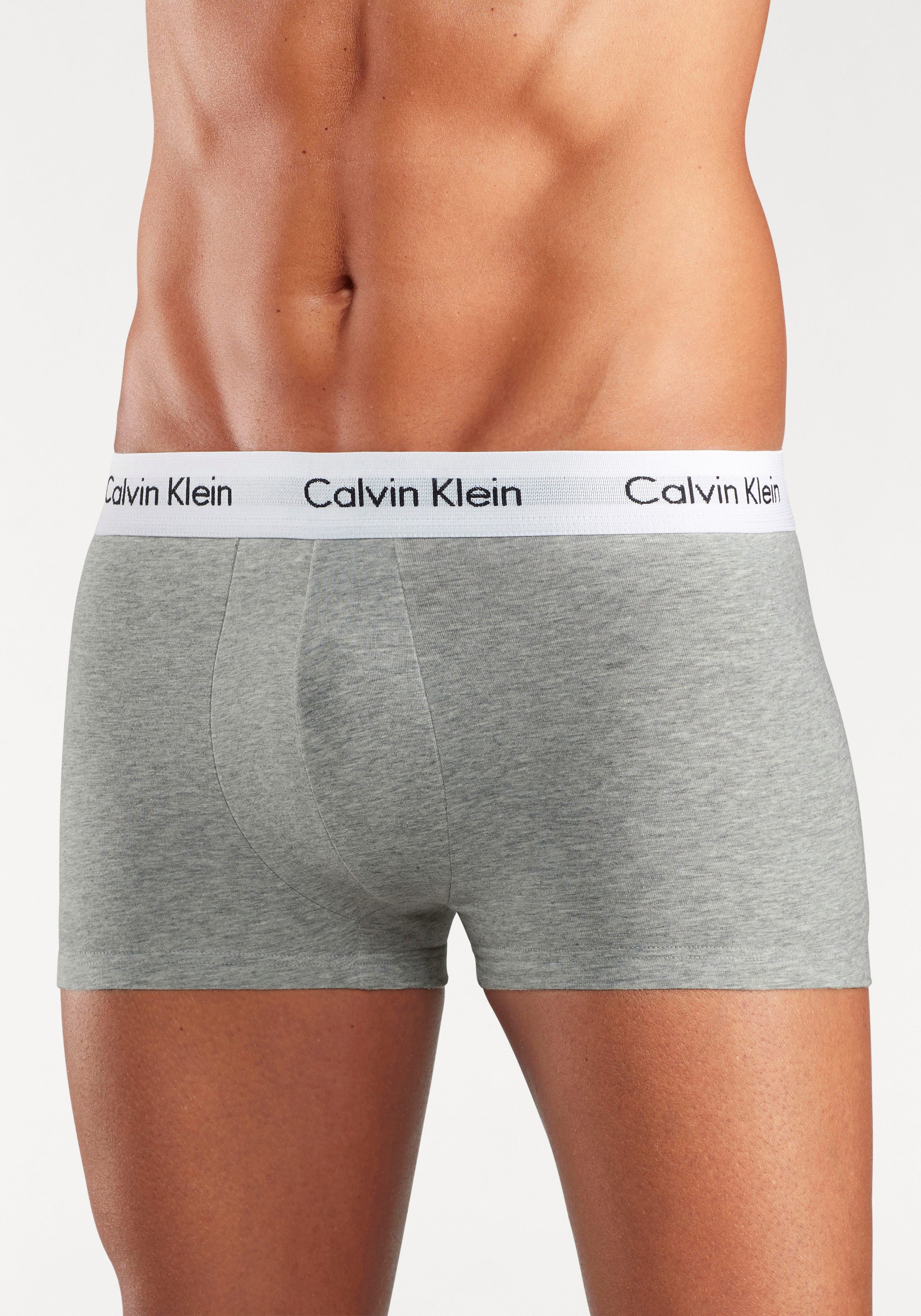 Calvin Klein Underwear Trunk Low Rise Trunk 3 PACK (3-St) mit weißem Webbund