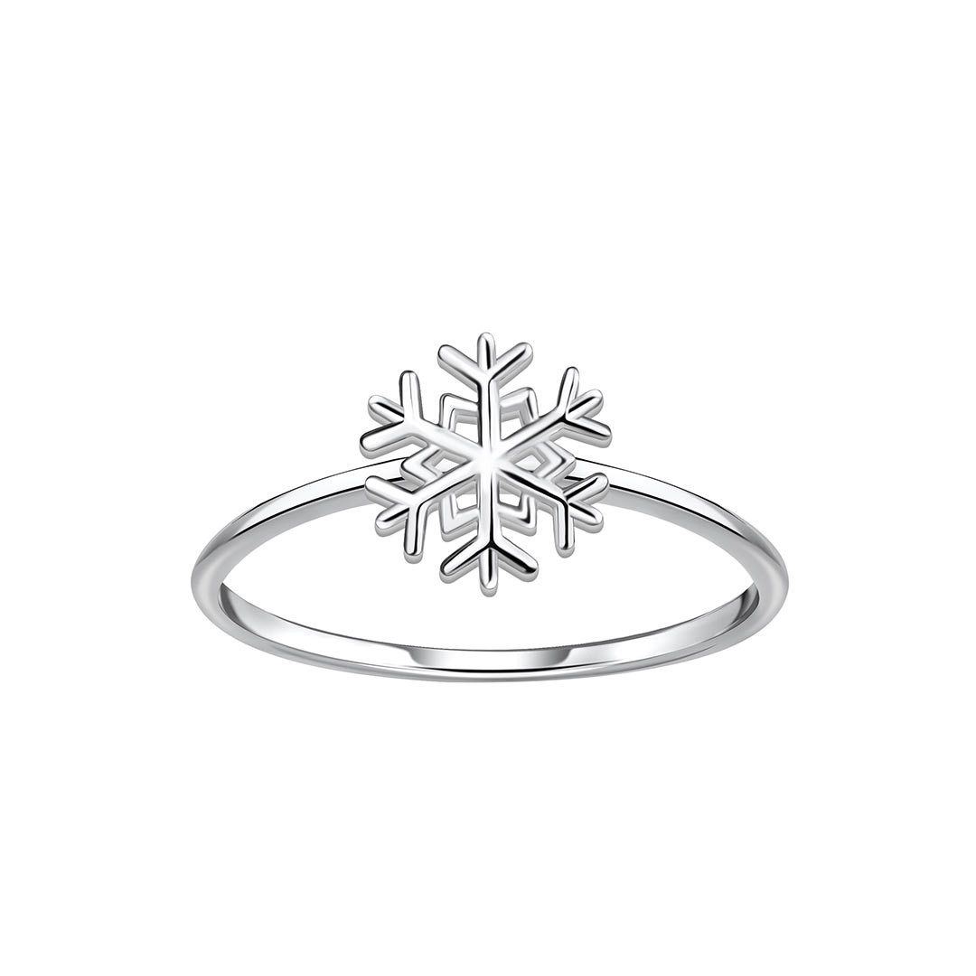 Order & Smile Schmuck Silberring Ring Schneeflocke: Damenring Silber 925