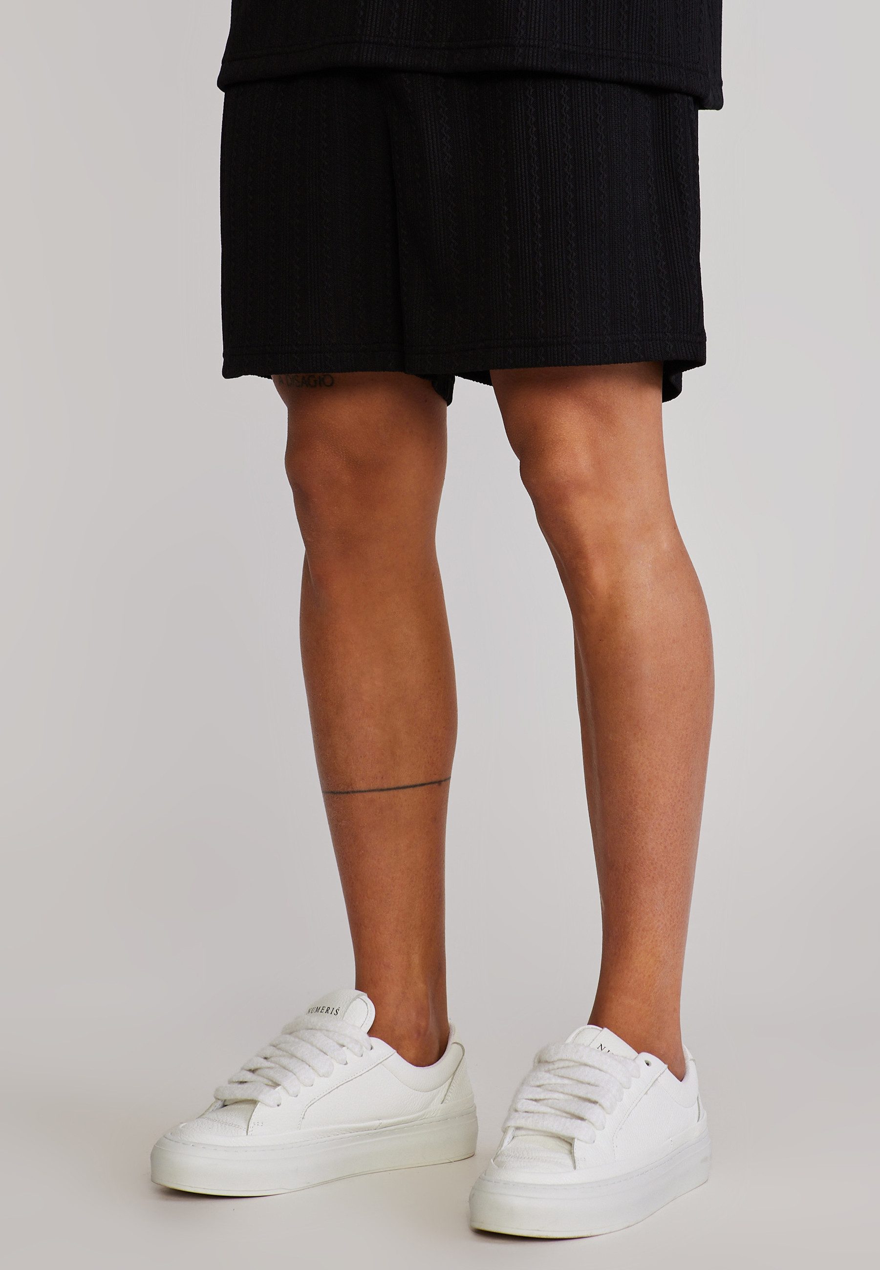 Siksilk Shorts SikSilk Herren Schwarz Textured Shorts