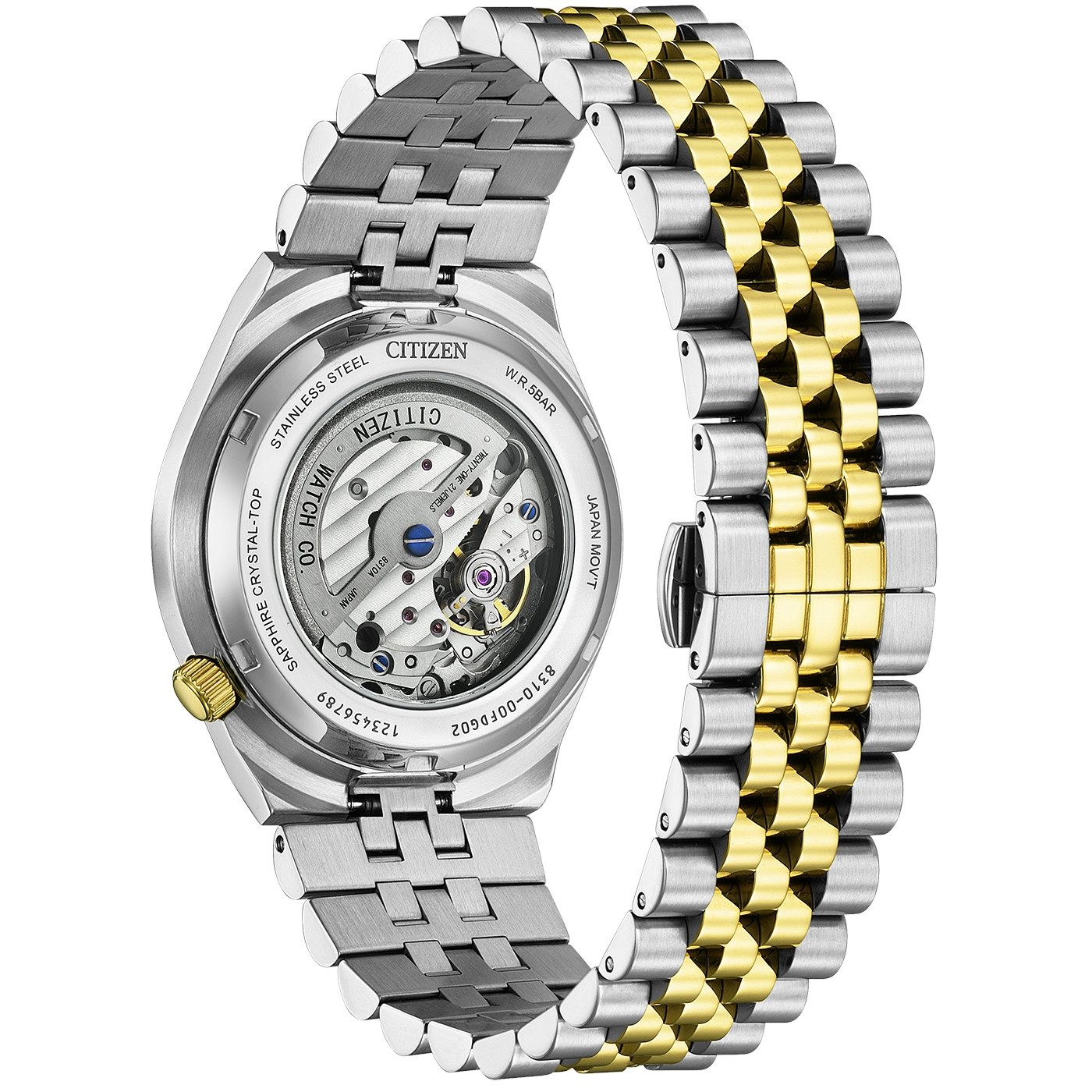 Citizen Automatikuhr TSUYOSA 60h NK0024-54X, Armbanduhr, Damenuhr, Herrenuhr, Mechanische Uhr, Edelstahlarmband