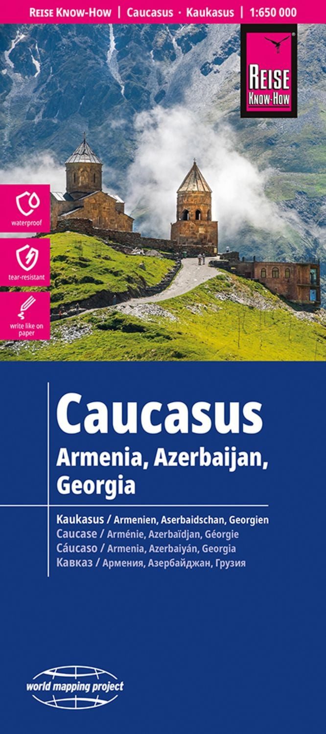 Reise Know-How Landkarte Kaukasus, Caucasus (1:650.000) / diverse