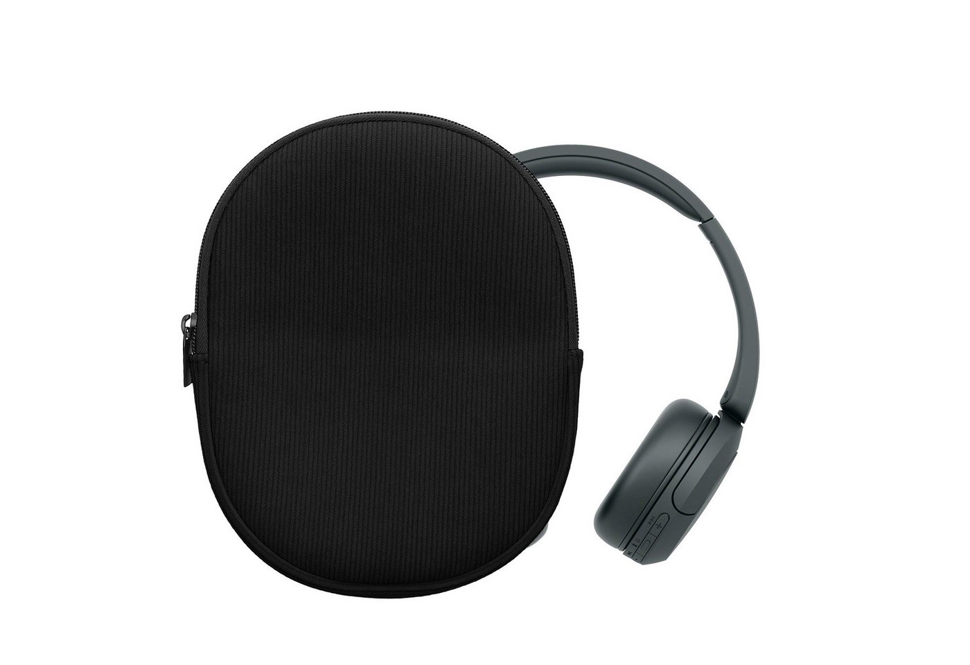 kwmobile Tablet-Hülle kwmobile Hülle kompatibel mit Sony WH-CH520 / WH-CH510 / MDR-ZX110, Hülle für Sony WH-CH520 / WH-CH510 / MDR-ZX110 Tasche - Case aus Cord