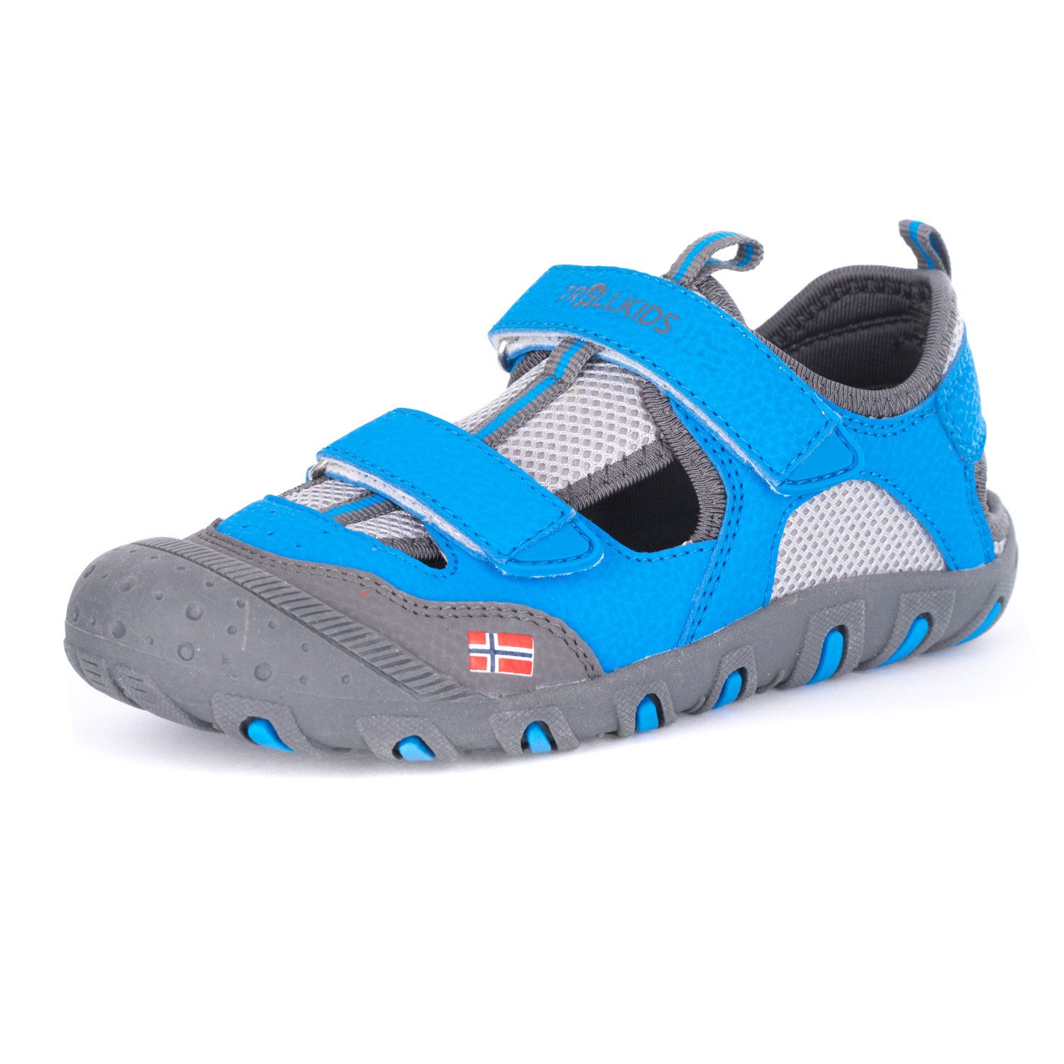 TROLLKIDS Lillesand Kinder Outdoorsandale Zehenschutz, gepolsterter Schaftrand
