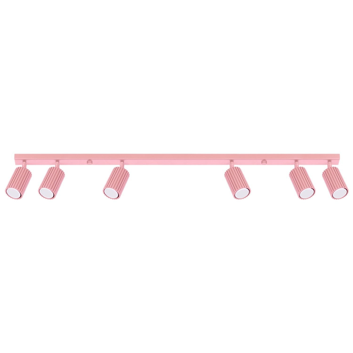 Licht-Erlebnisse Deckenstrahler BERTA, ohne Leuchtmittel, Aluminium GU10 verstellbar Rosa länglich Modern
