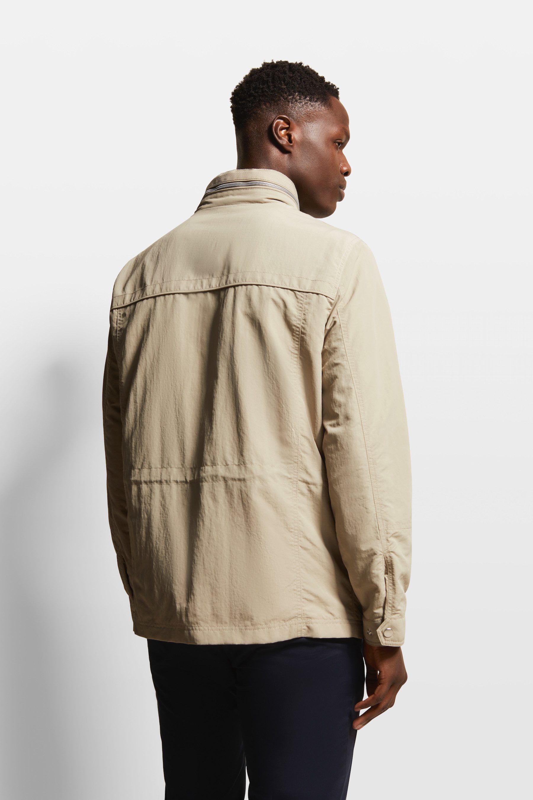 bugatti Kurzjacke mit einrollbarer Kapuze