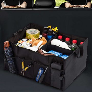 Retoo Klappbox Kofferraumtasche Auto Organizer Kofferraum Taschen Aufbewahrungsbox, Autozubehör, Multifunktionalität, Haltbarkeit,Platzoptimierung