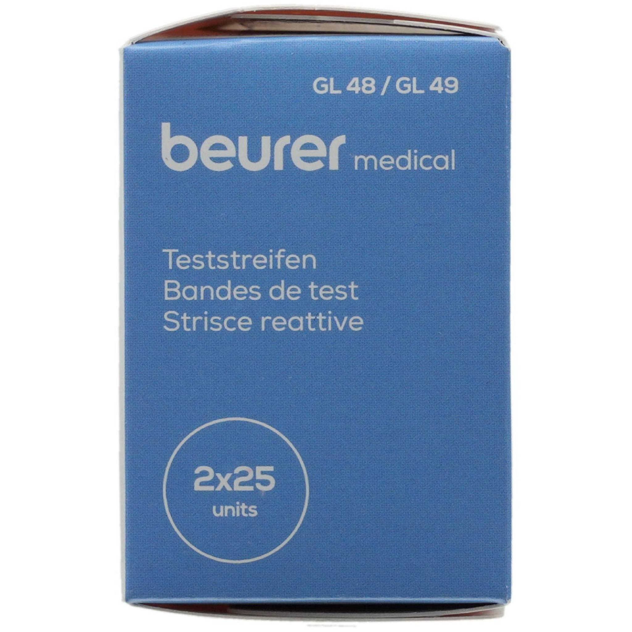 BEURER Blutzucker-Teststreifen BEURER GL48/GL49 Teststreifen 50 Stück – Bild 4 von 4