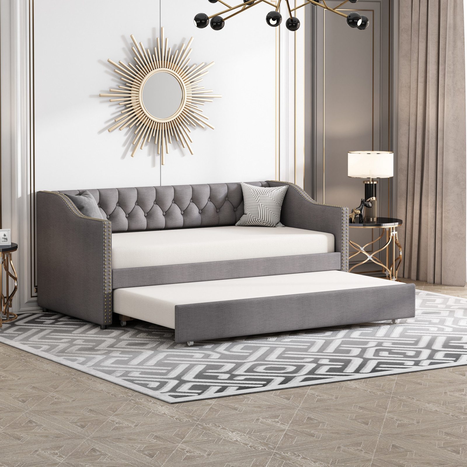 Gdood Polsterbett Daybett Tagesbett Ausziehbett (Schlafsofa), günstig online kaufen
