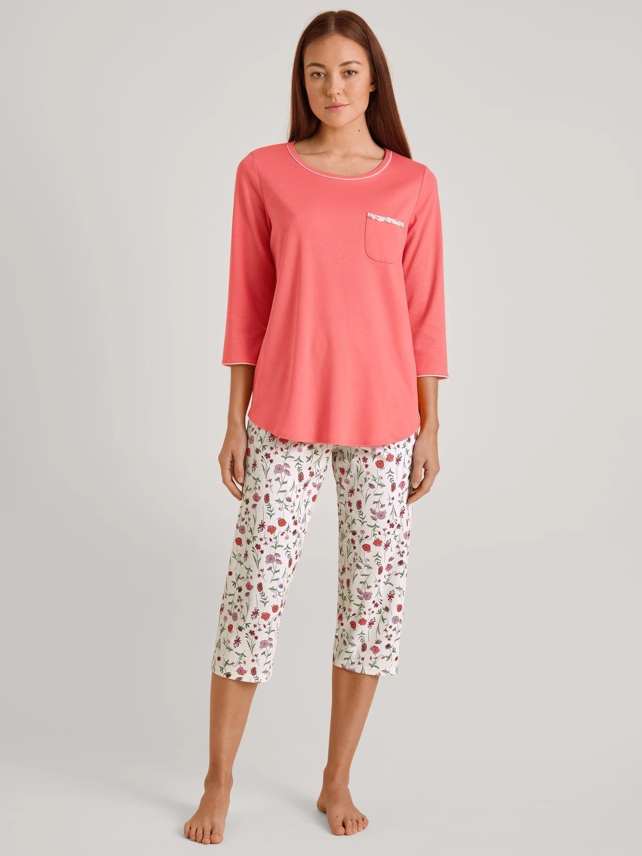 CALIDA (1 Calida 1 Capripyjama Stück, Stück) Capri-Pyjama tlg., 1 40236 rose porcelain