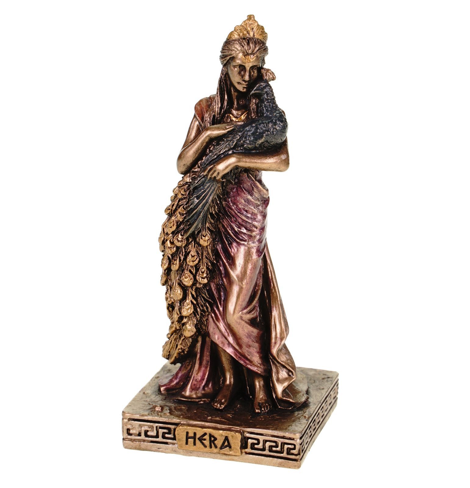 Dekofigur Miniatur Figur griechische Göttin Hera Bronzefarben by Veronese