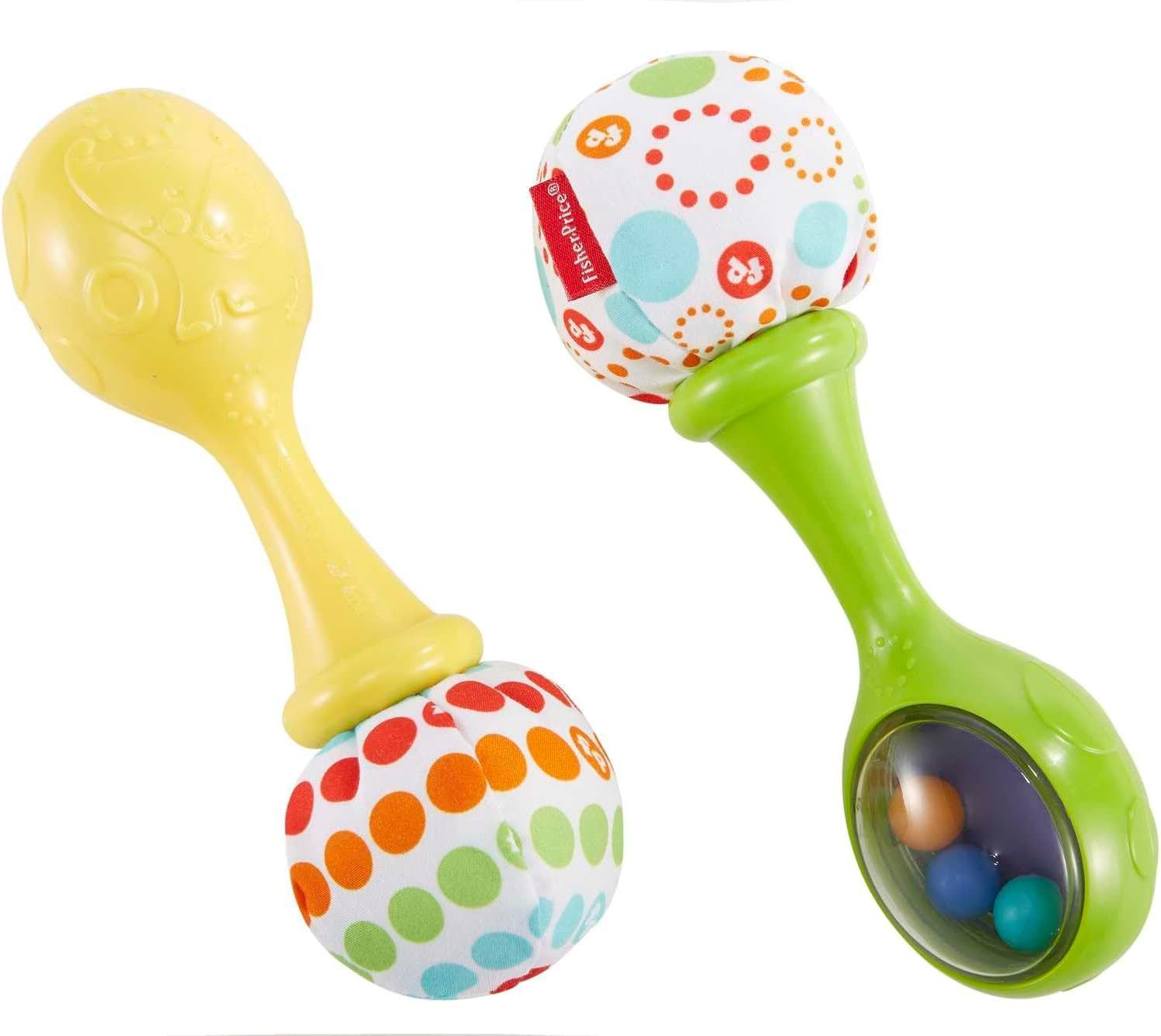 Fisher-Price® Rassel Fisher-Price Rumba Rasseln Set=2 St. bunte Perlen ab 3 Monaten BLT33