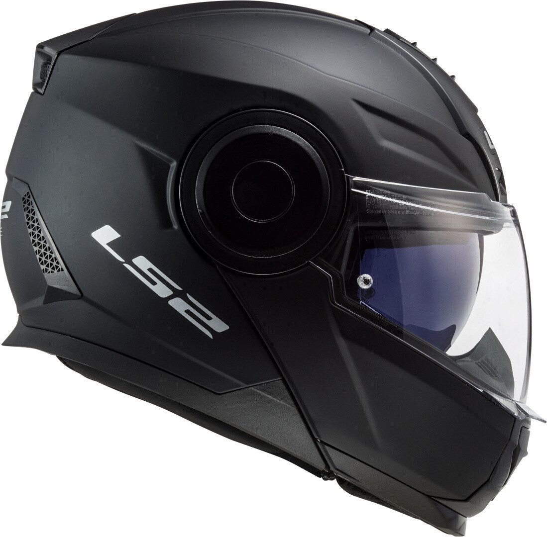 LS2 Motorradhelm FF902 Scope Solid Klapphelm, integriertes Sonnenvisier